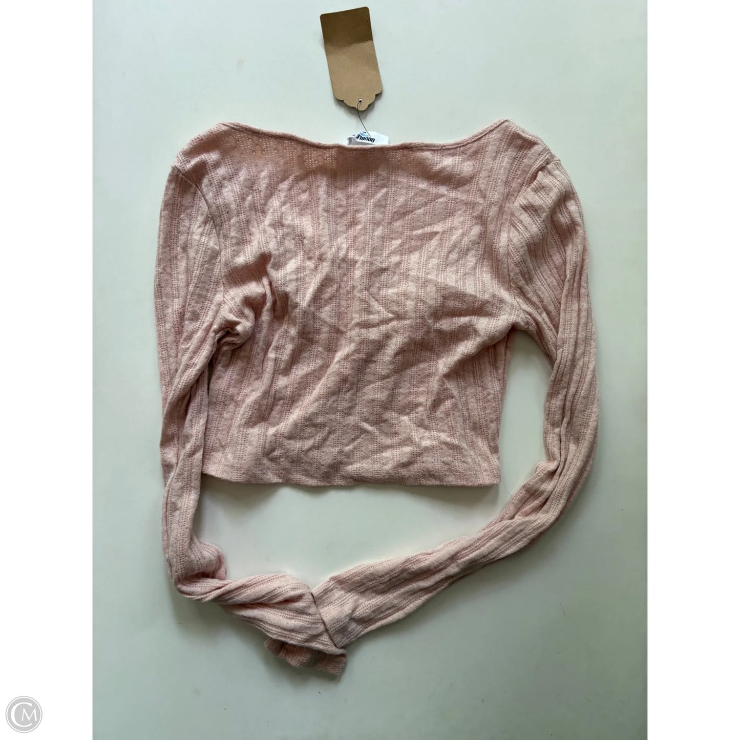 Blouse Long Sleeve By Double Zero In Pink, Size: M