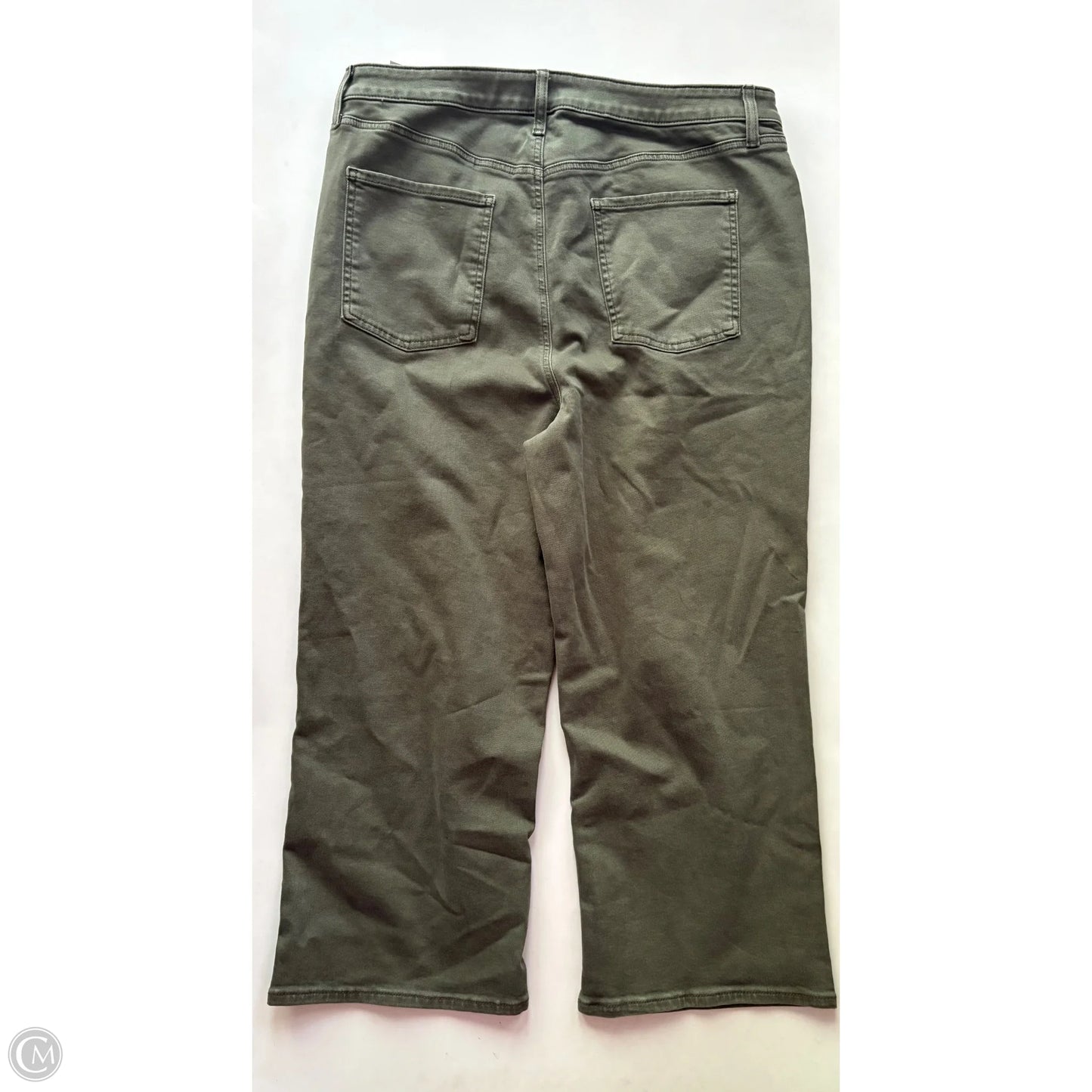 Jeans Straight By Chicos In Green, Size: 16