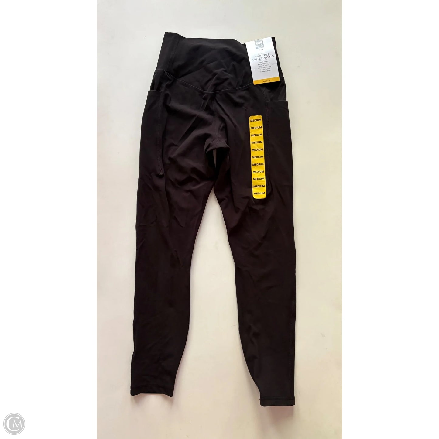 Athletic Leggings By MEMBERS MARK In Black, Size: M