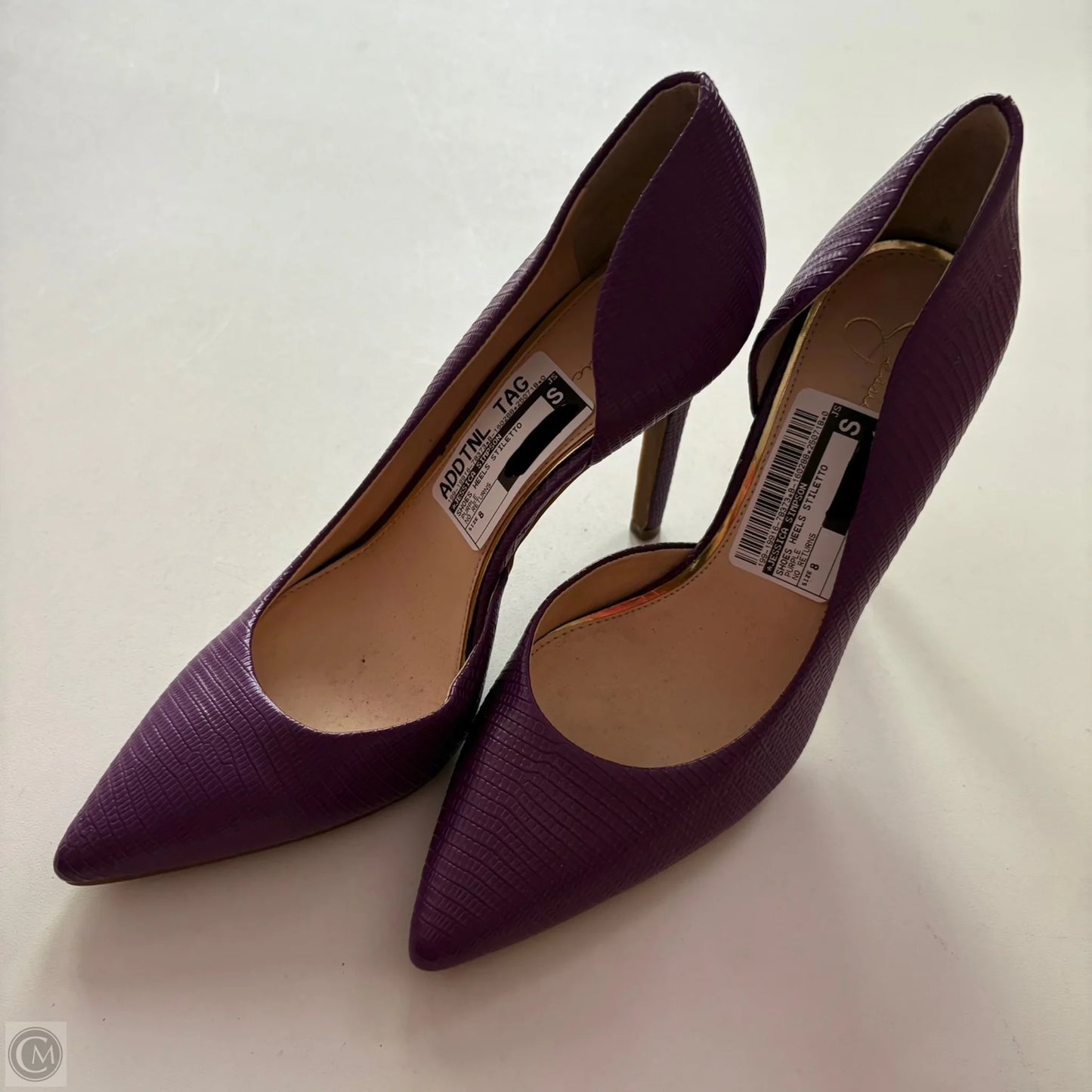 Shoes Heels Stiletto By Jessica Simpson In Purple, Size: 8