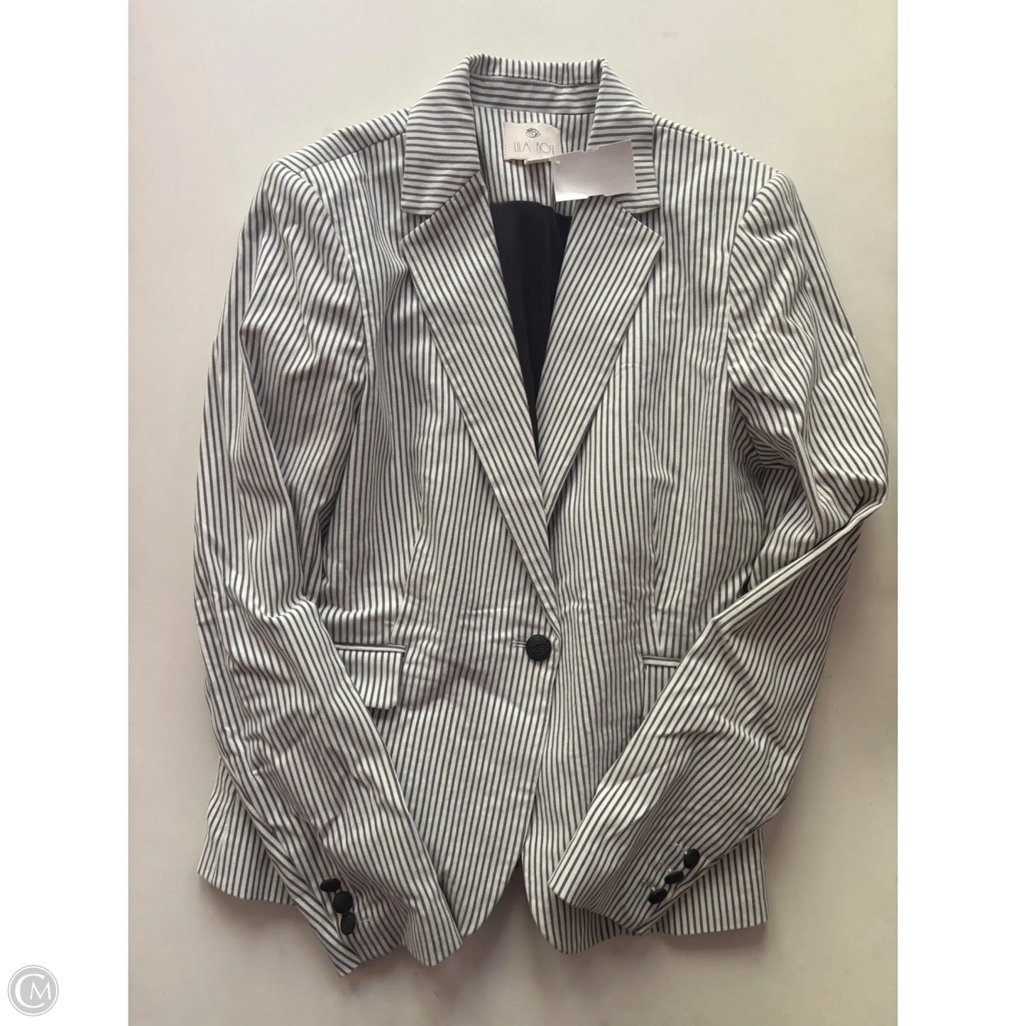 Blazer By Lila Rose In Striped Pattern, Size: M