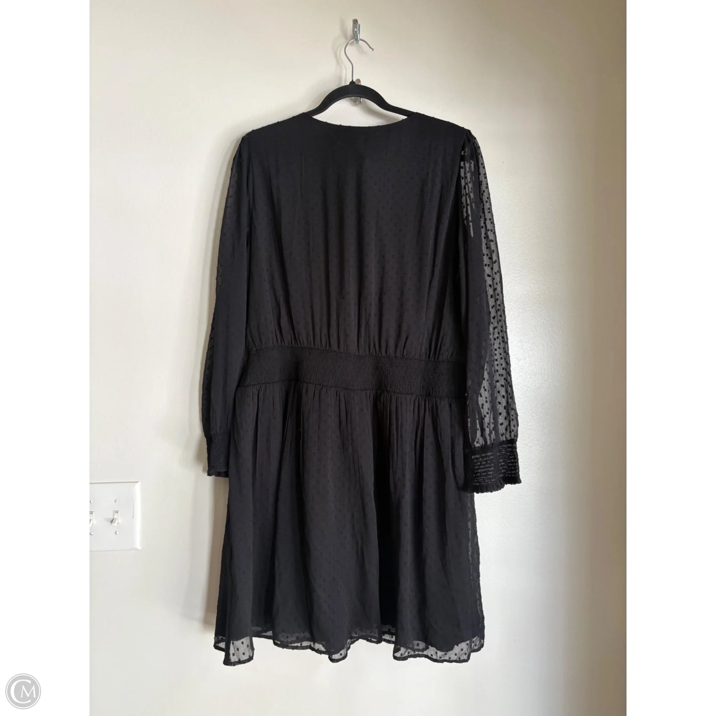 Dress Casual Midi By Loft In Black, Size: Xl