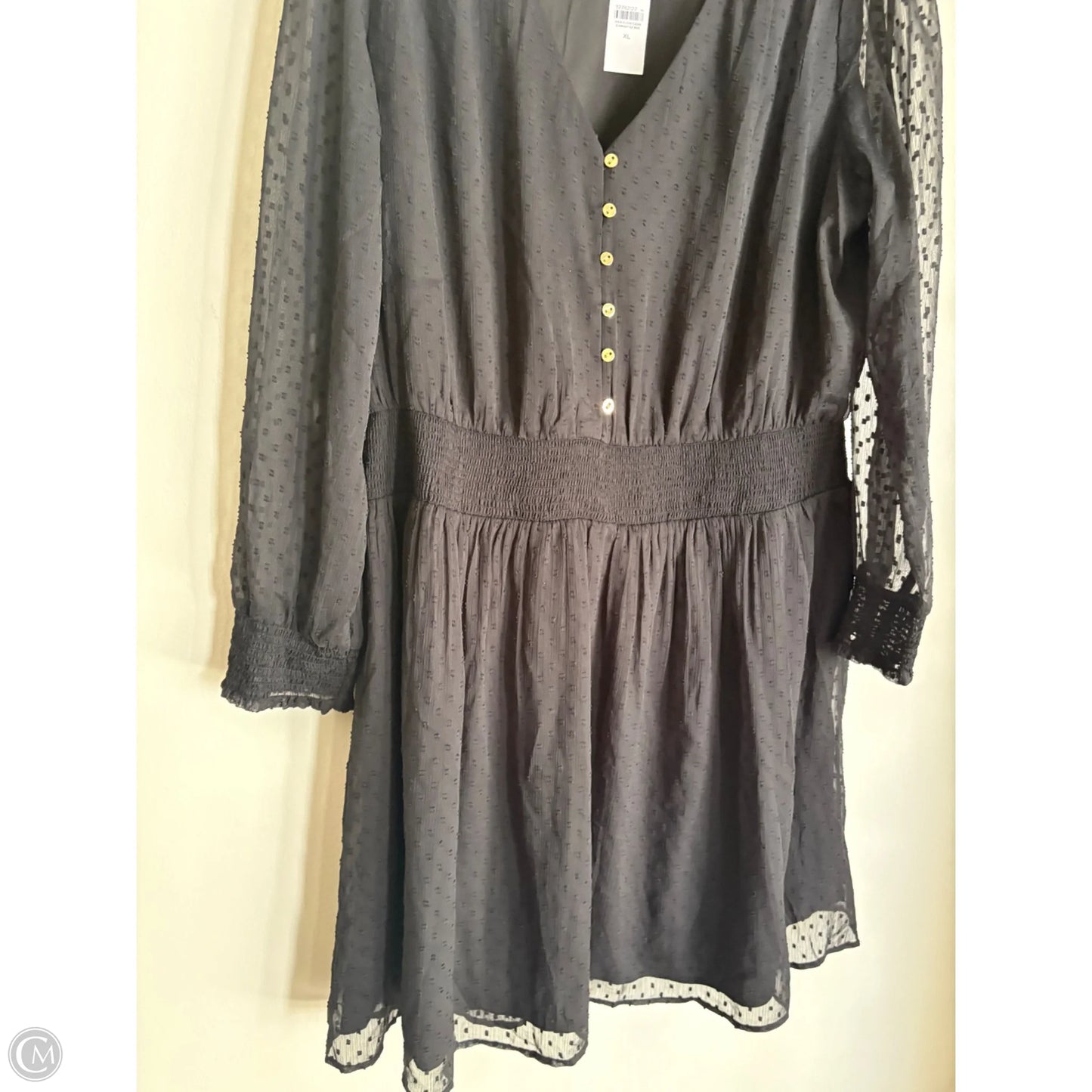 Dress Casual Midi By Loft In Black, Size: Xl