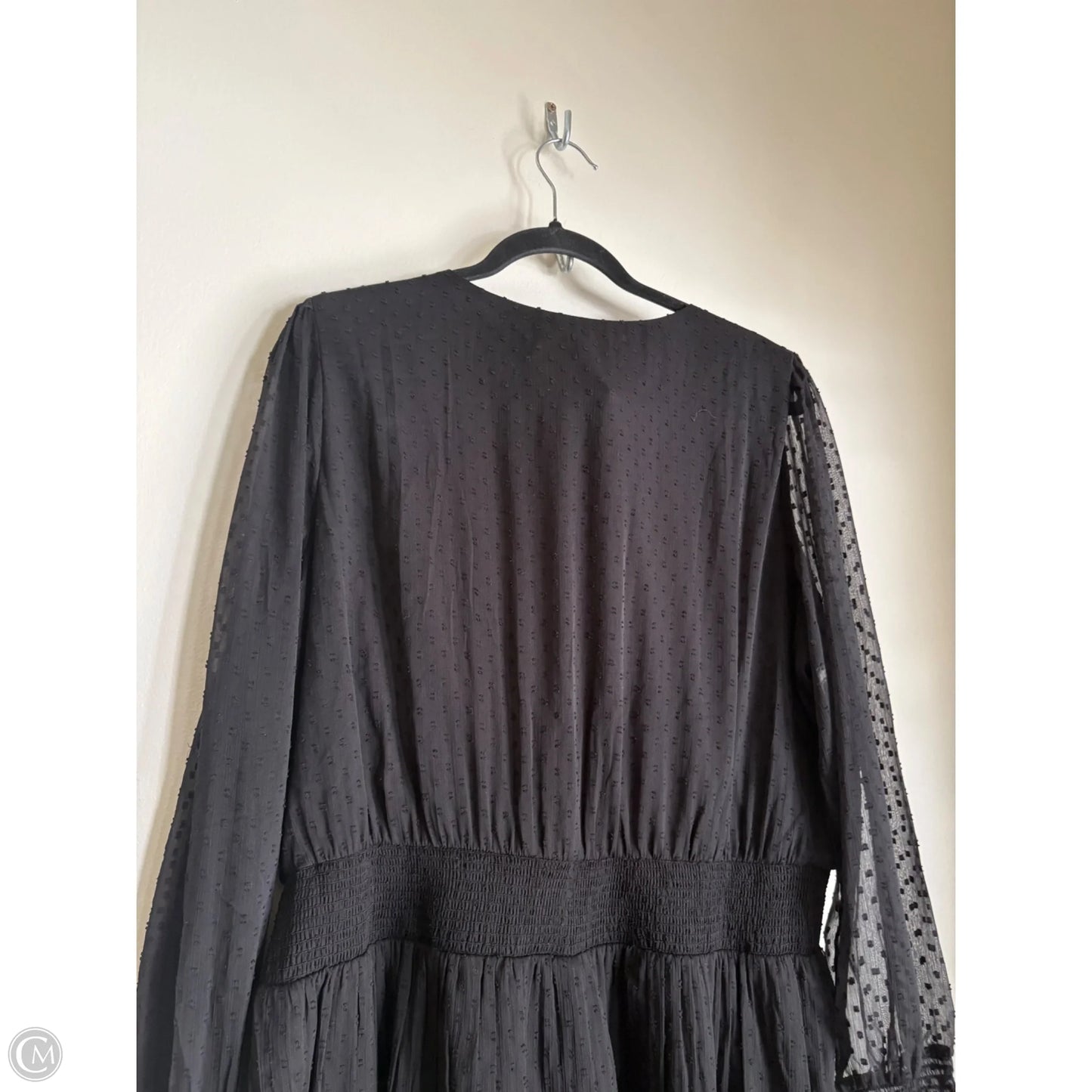 Dress Casual Midi By Loft In Black, Size: Xl