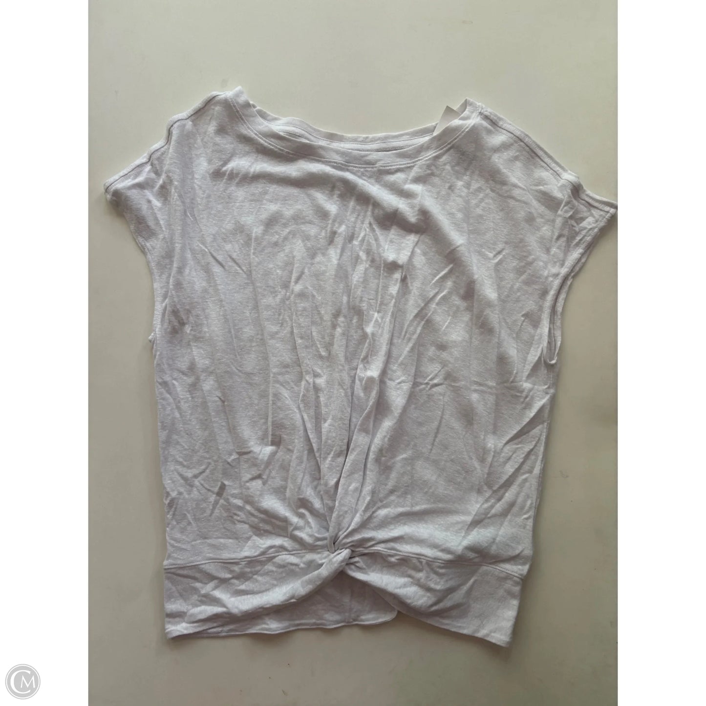 Athletic Top Short Sleeve By Prana In White, Size: S