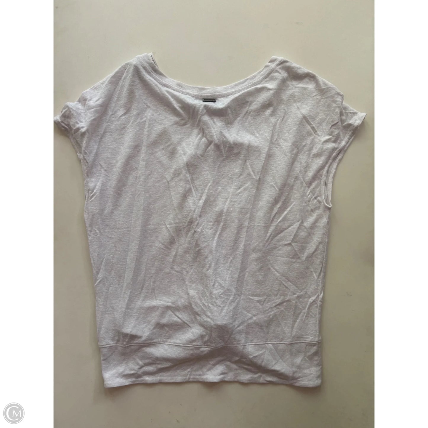 Athletic Top Short Sleeve By Prana In White, Size: S