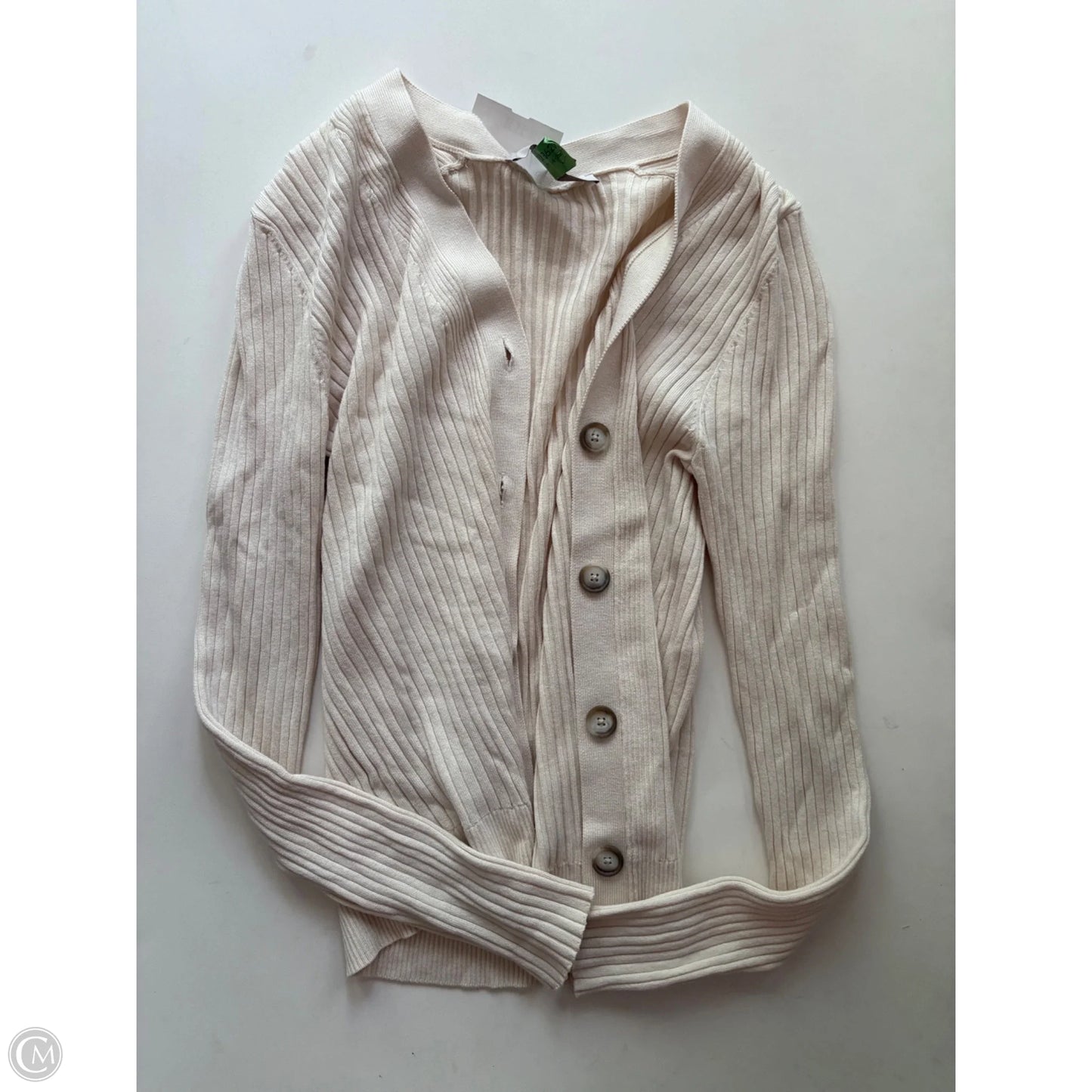 Cardigan By Loft In Cream, Size: M