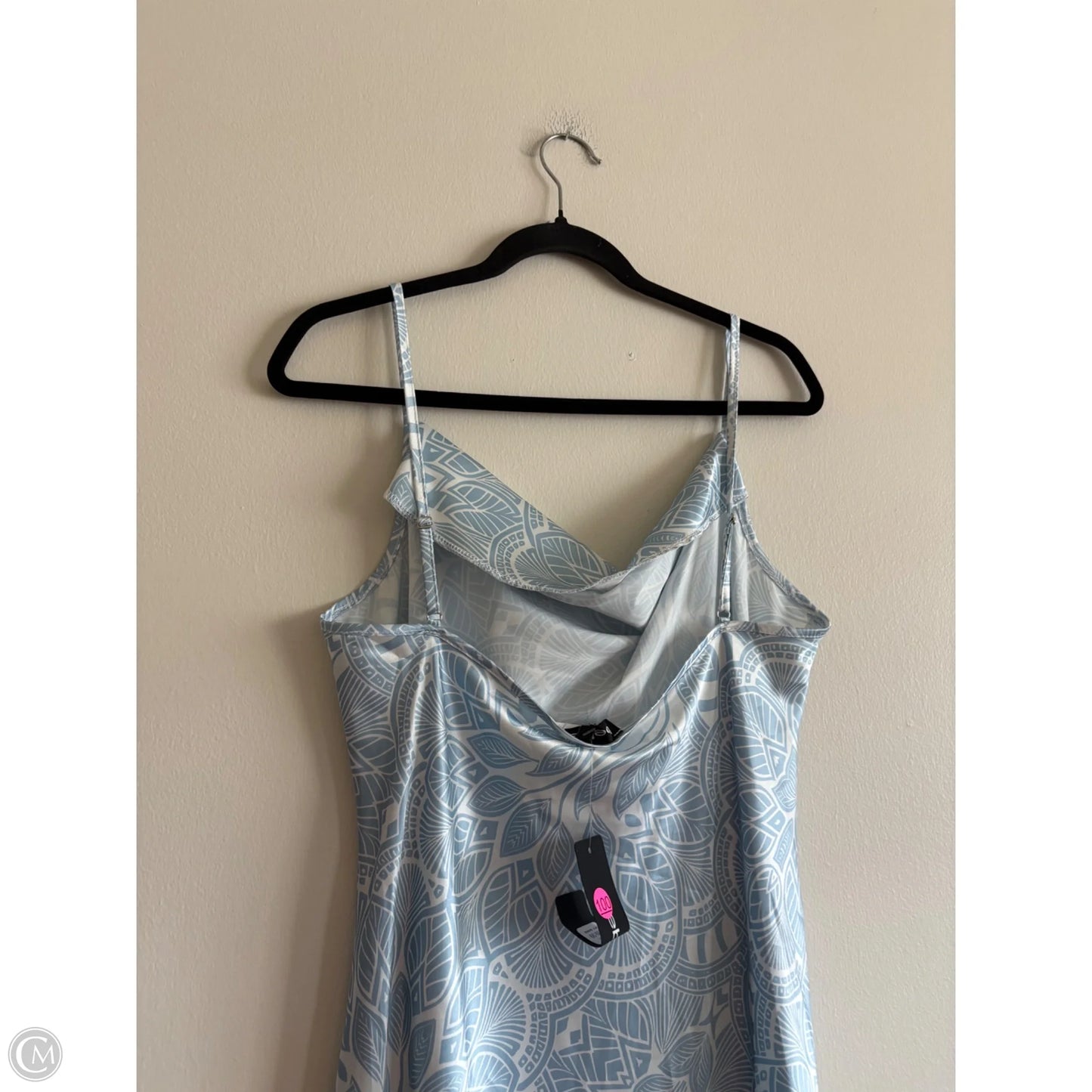 Dress Party Long By Bebe In Blue, Size: Xl