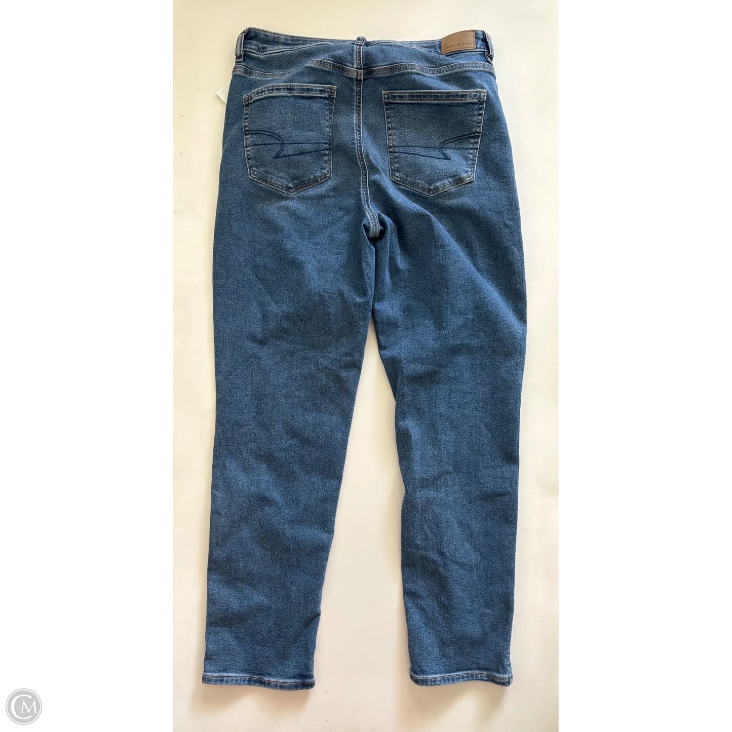 Jeans Straight By American Eagle In Blue, Size: 10