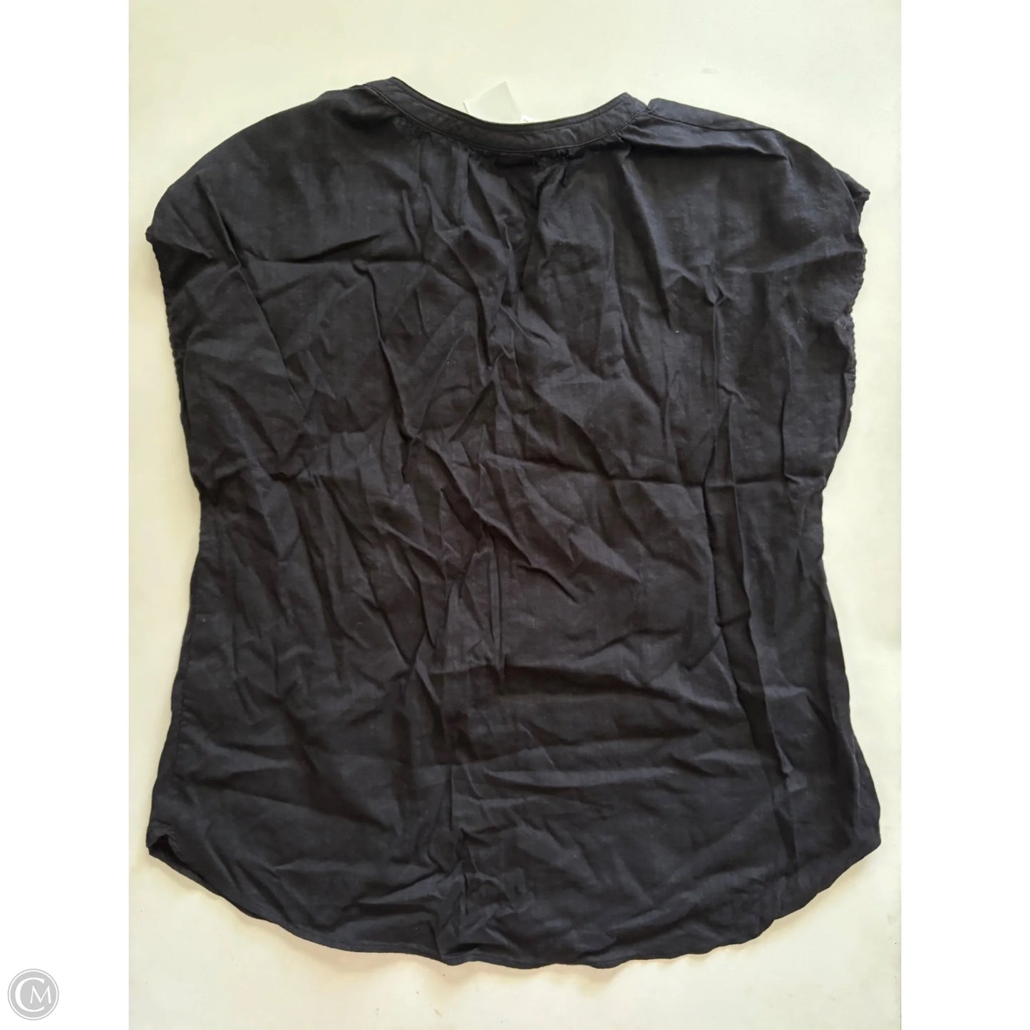 Top Short Sleeve By H&m In Black, Size: M