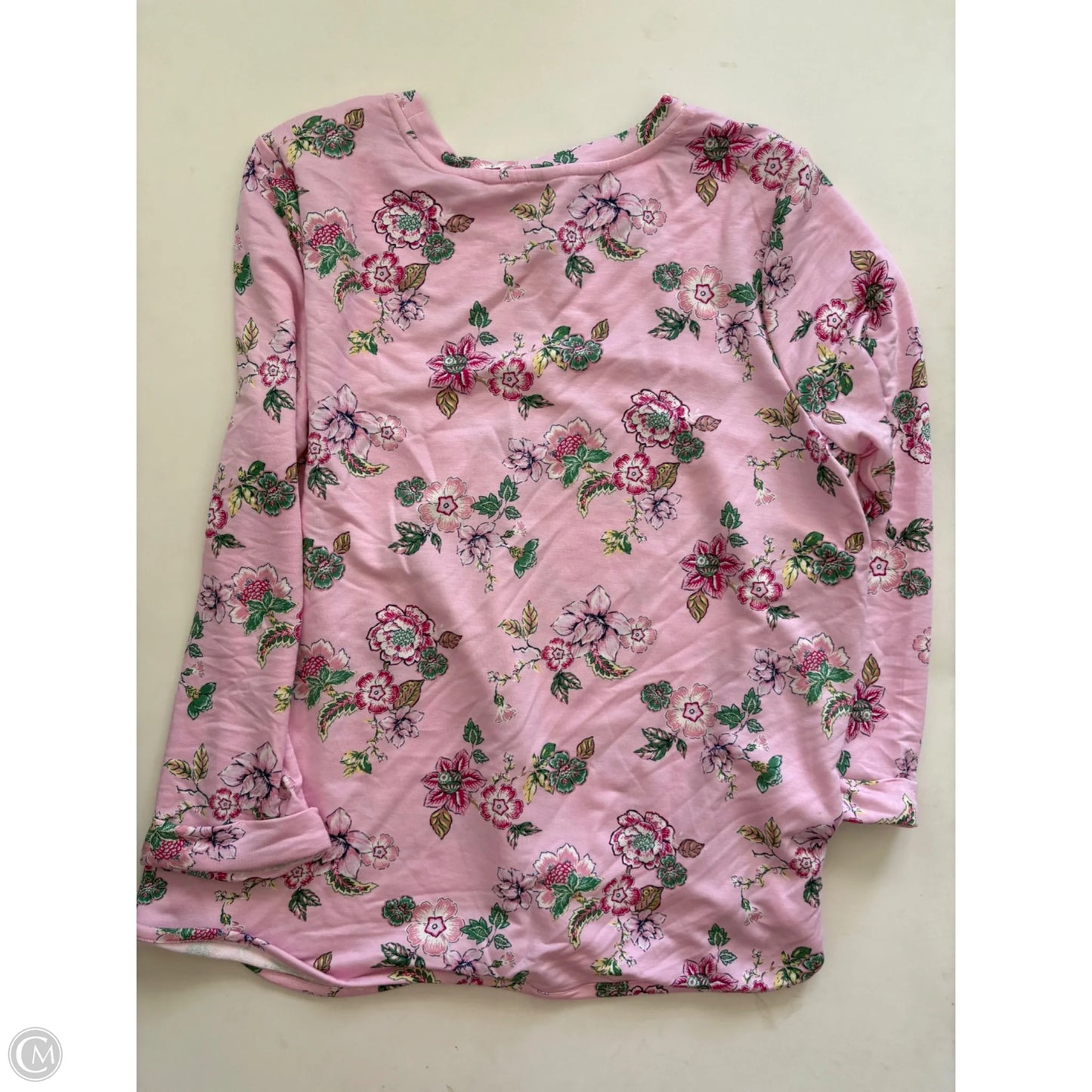 Top Long Sleeve By Crown And Ivy In Pink, Size: L
