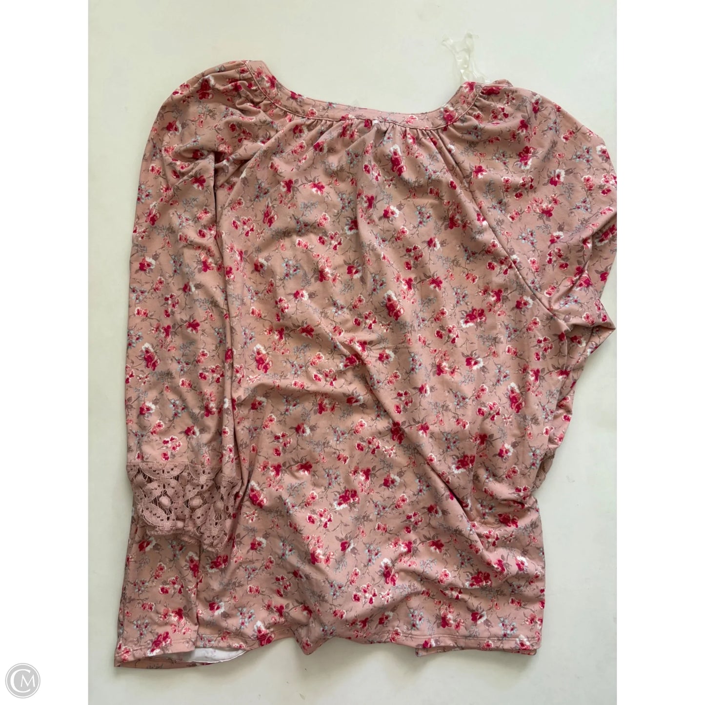 Top 3/4 Sleeve By Robert Louis In Floral Print, Size: Xl
