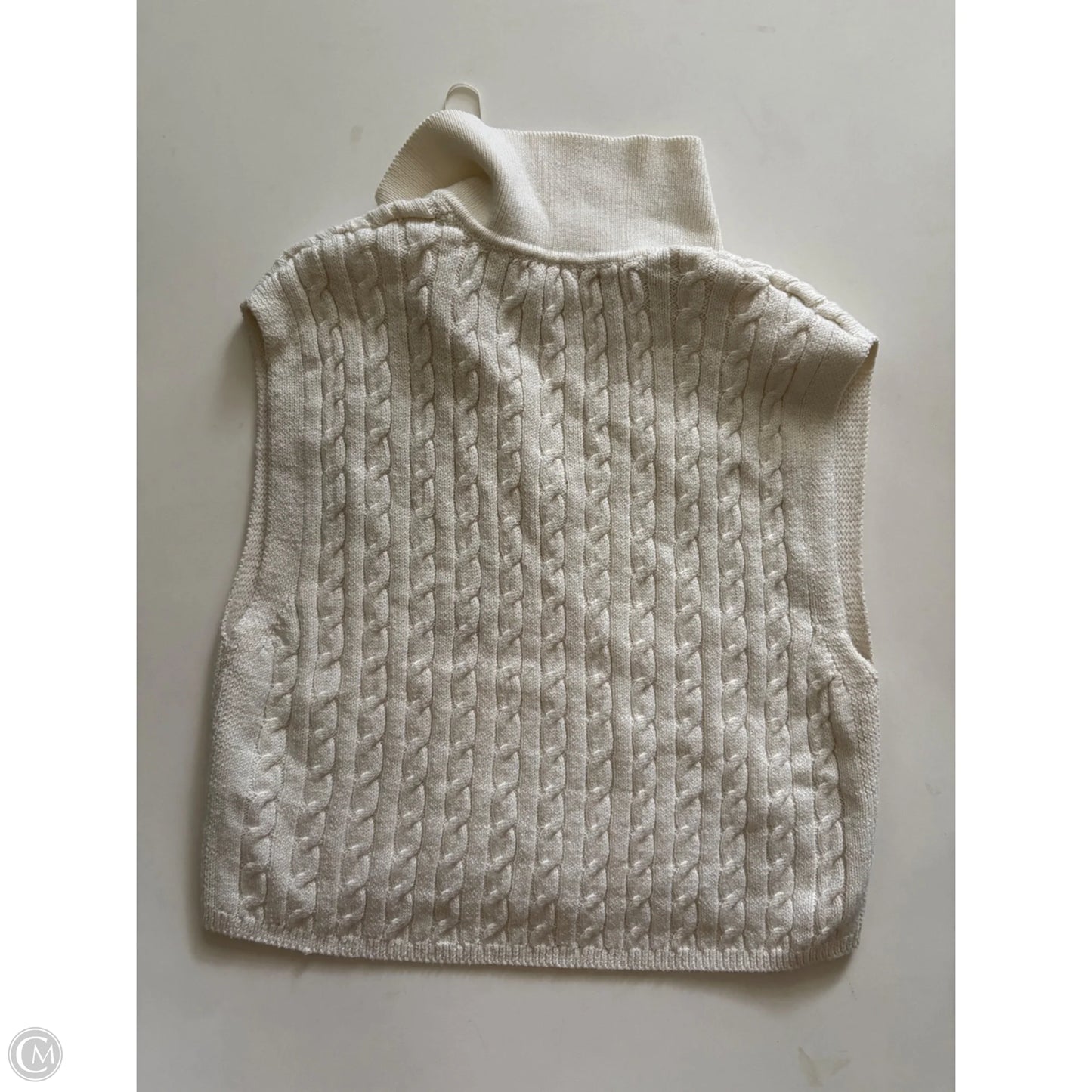 Sweater Short Sleeve By Happily Grey In Cream, Size: Xl