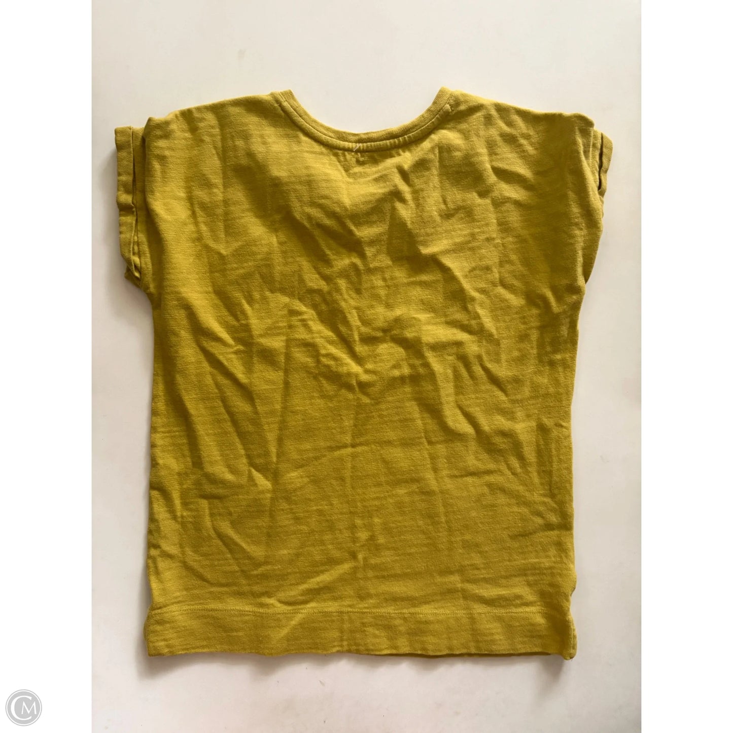 Top Short Sleeve By Loft In Yellow, Size: Xs