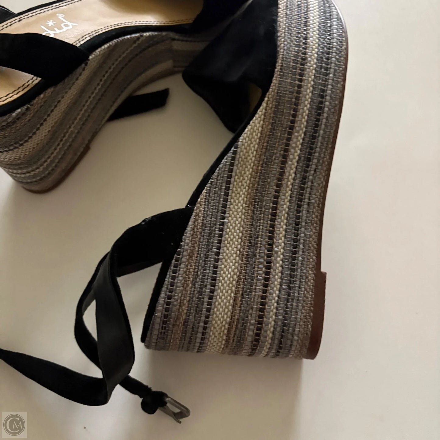 Shoes Heels Wedge By Splendid In Black, Size: 8
