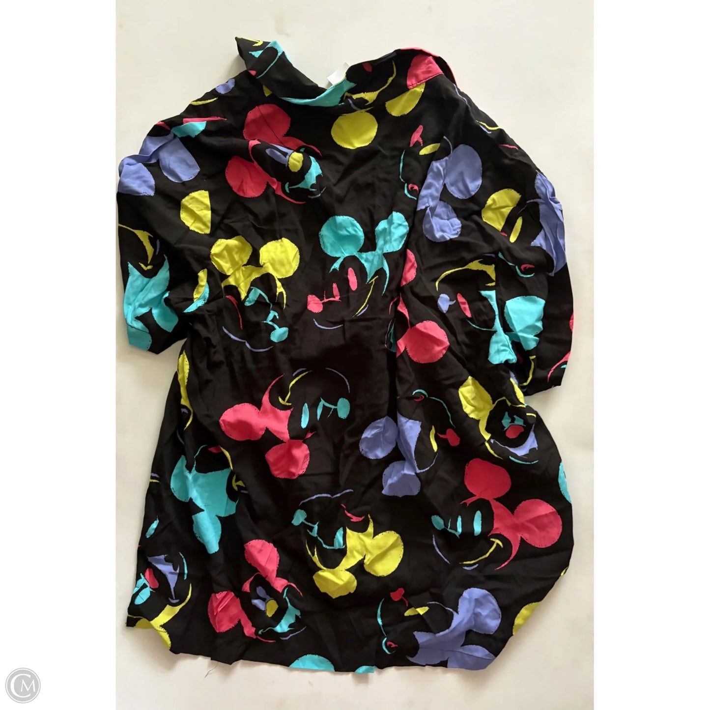 Top Short Sleeve By Disney In Black, Size: Xl