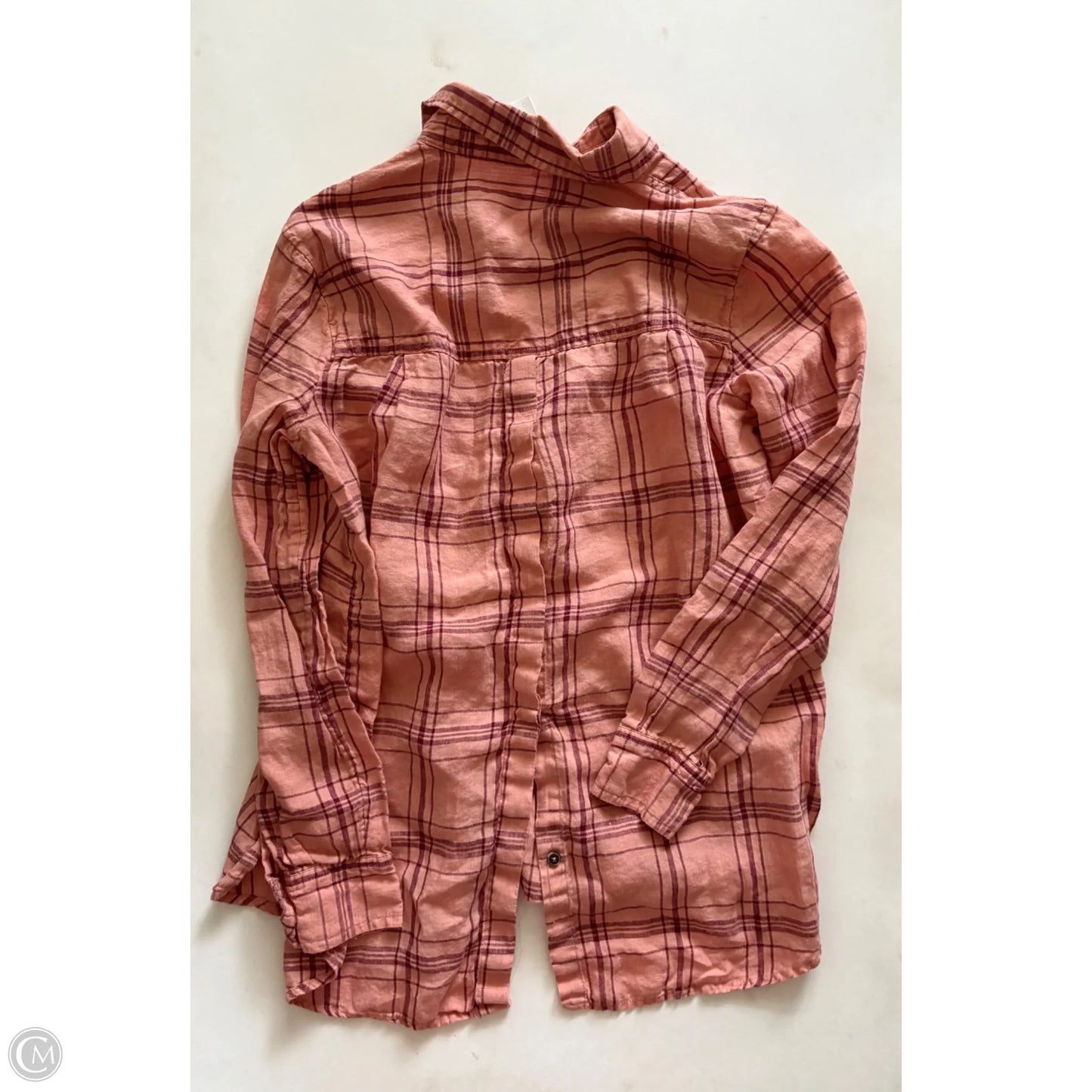 Top Long Sleeve By Free People In Orange, Size: S
