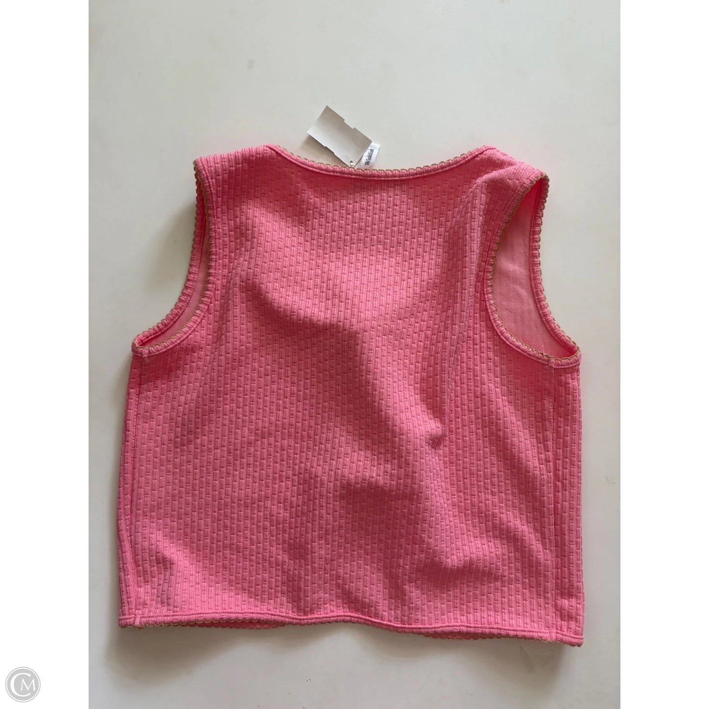 Top Sleeveless By Wishlist In Pink, Size: S