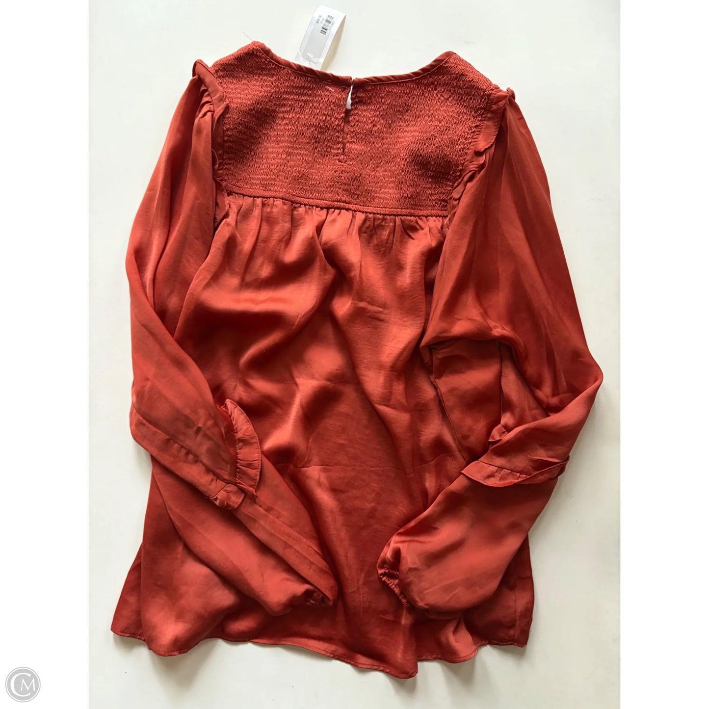 Blouse Long Sleeve By Easel In Orange, Size: S
