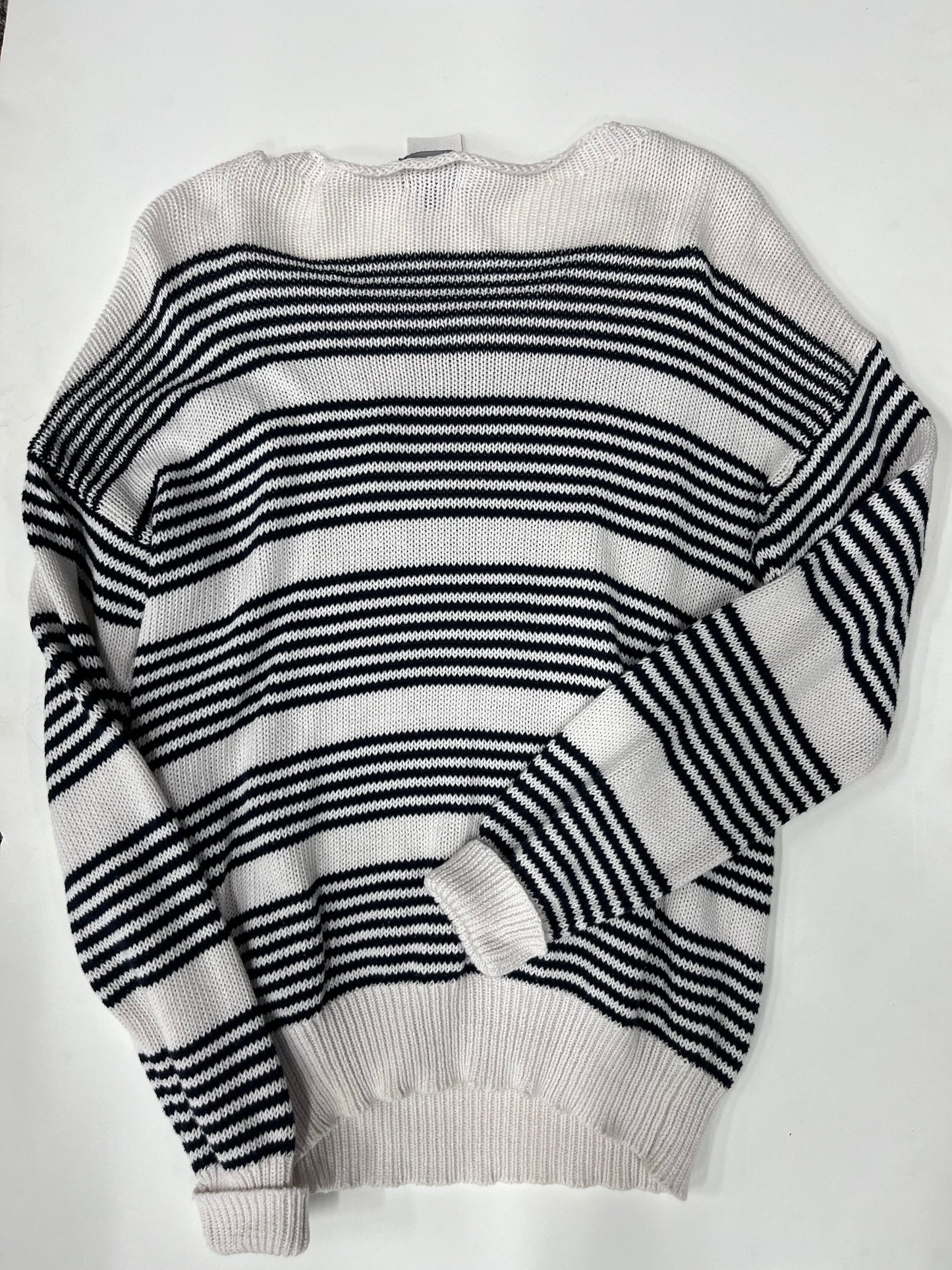 Market & Spruce Crewneck Knit Sweater Stripe Size M