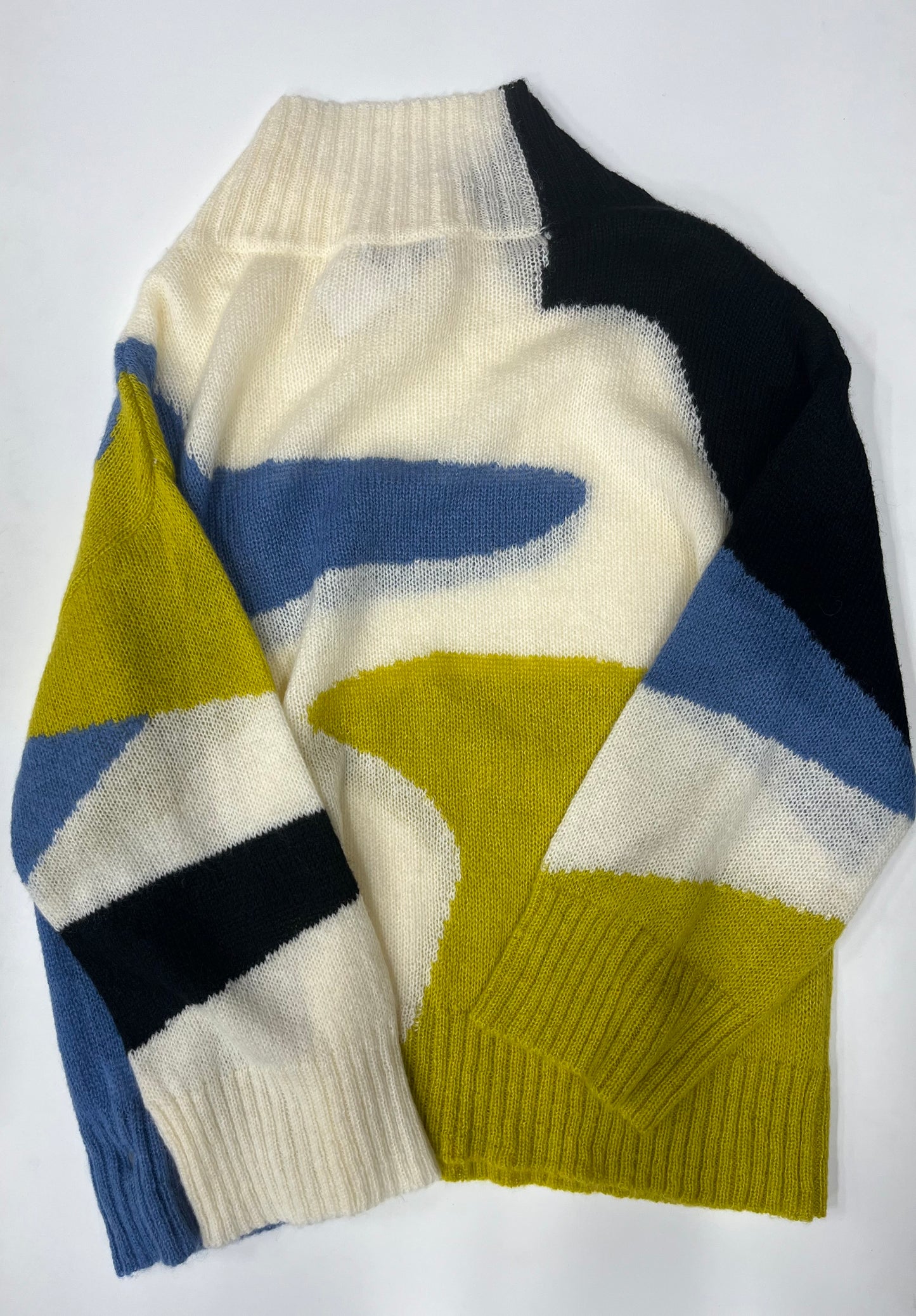 See And Be Seen Long Sleeve Knit Sweater Multi Size M