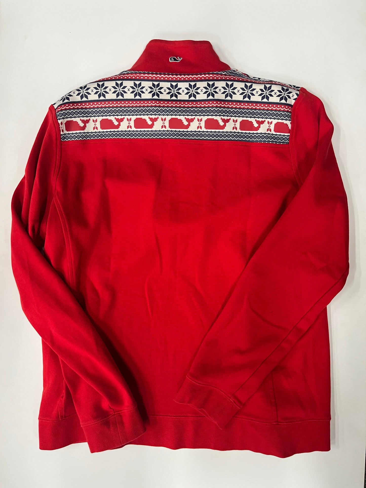 Vineyard Vines Half Zip Pullover Jacket Red Size L