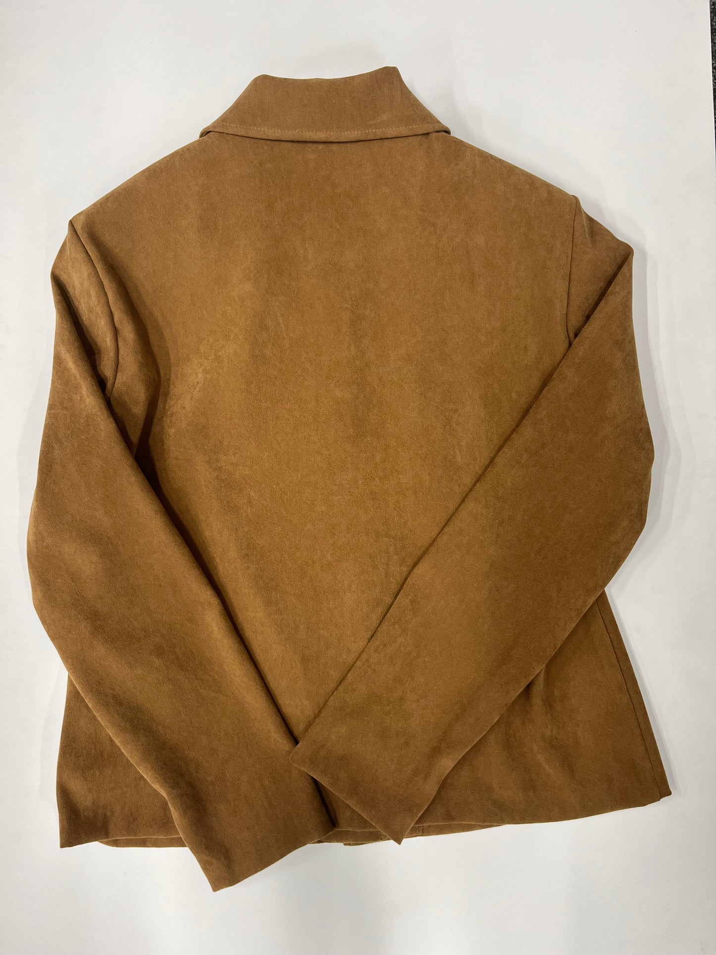 Briggs New York Front Button Should Padded Jacket Brown Size S