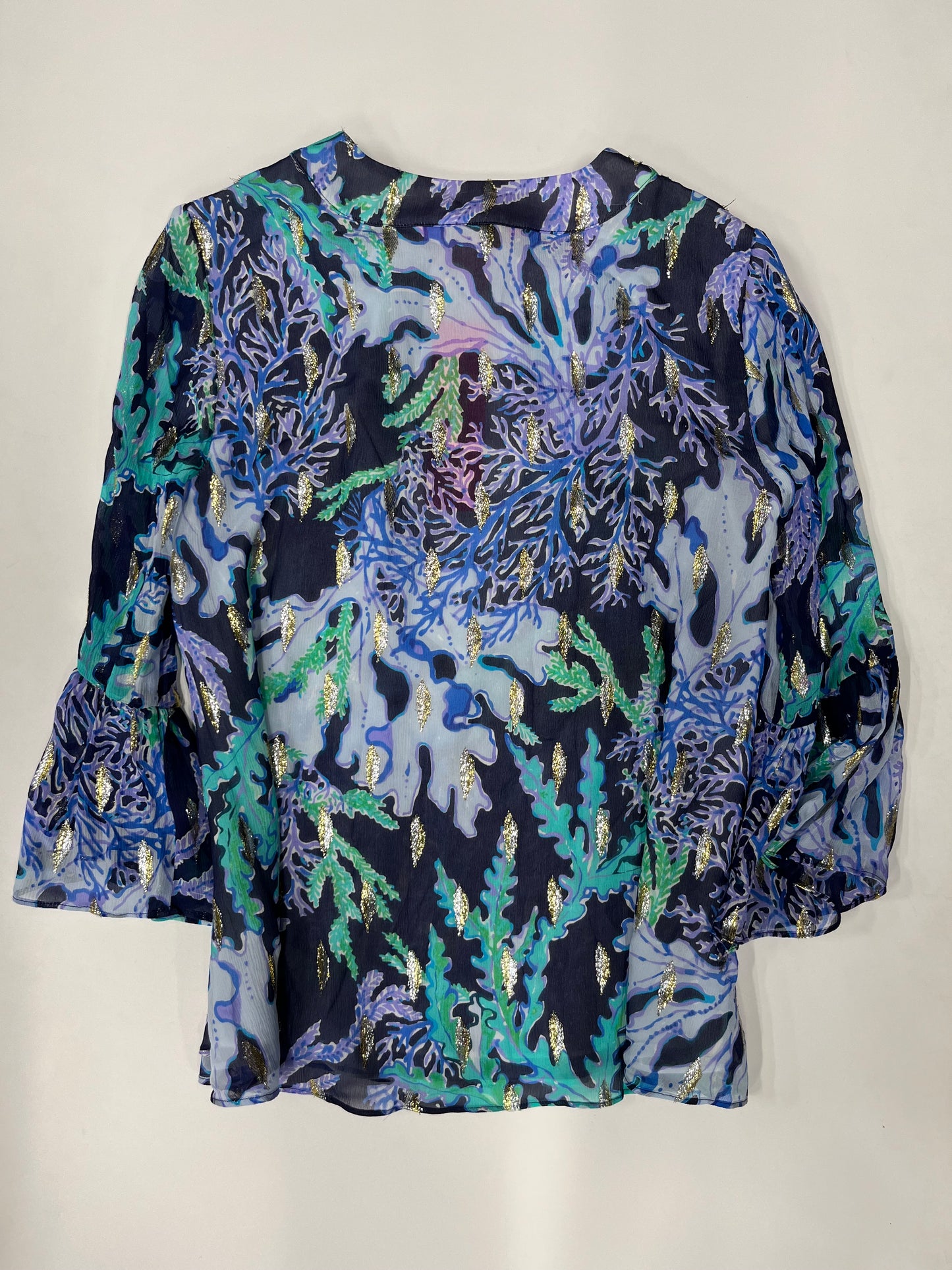 Blouse Long Sleeve By Lilly Pulitzer NWT Size: Xxs