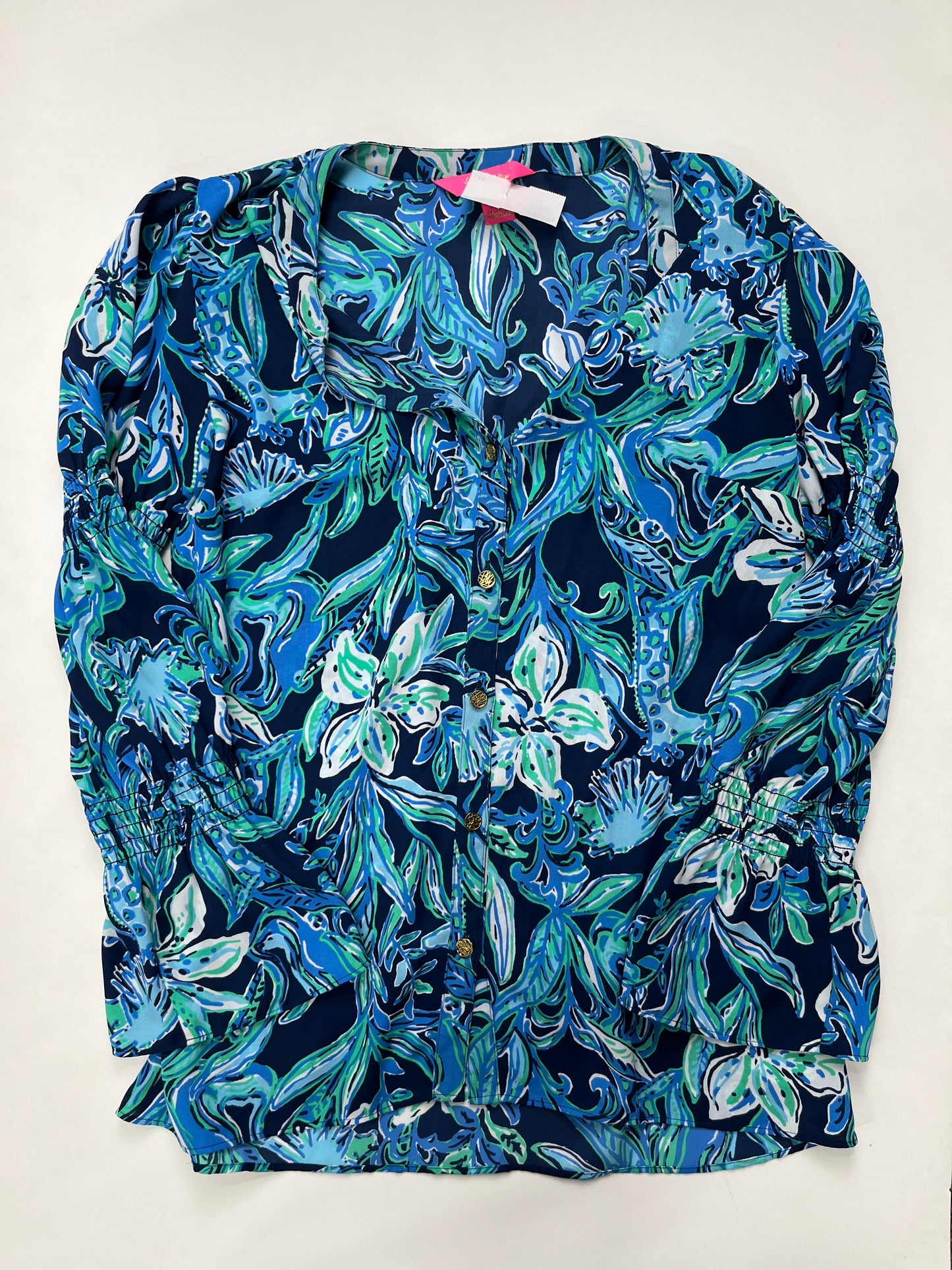Blouse Long Sleeve By Lilly Pulitzer Size: Xs