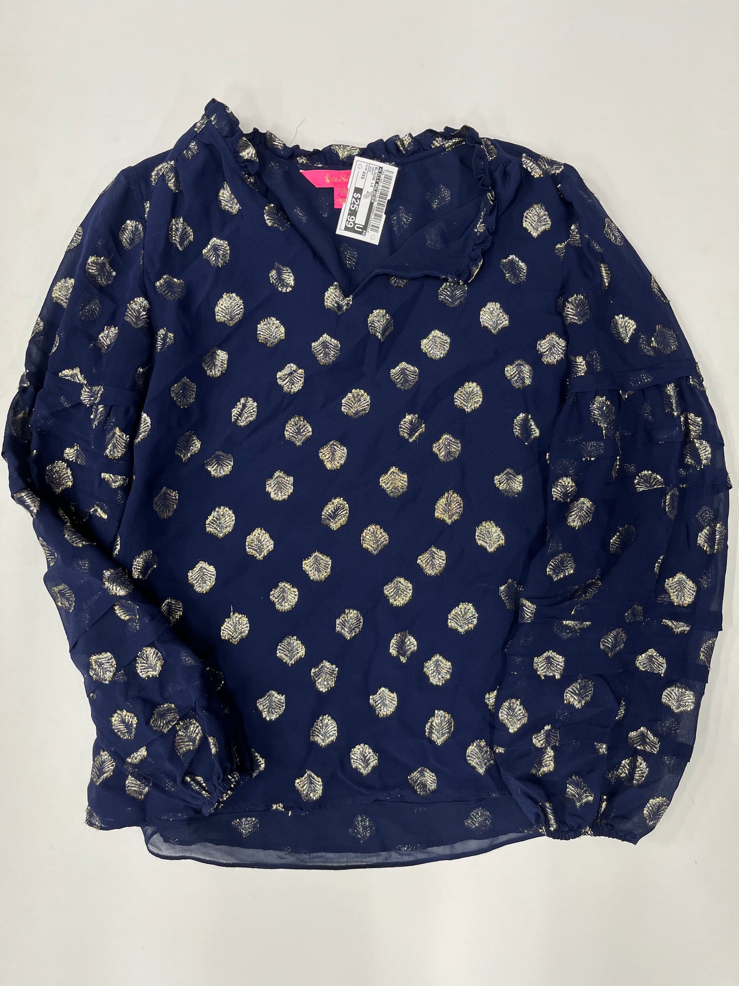 Blouse Long Sleeve By Lilly Pulitzer Size: Xxs