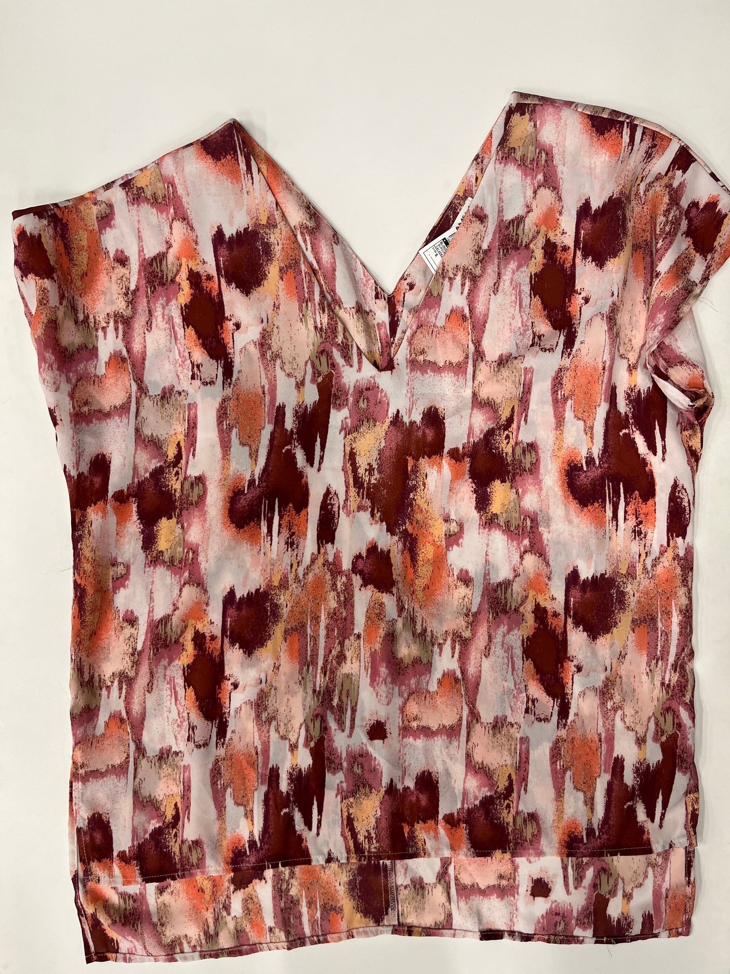 Blouse Short Sleeve By Caramela Size: S