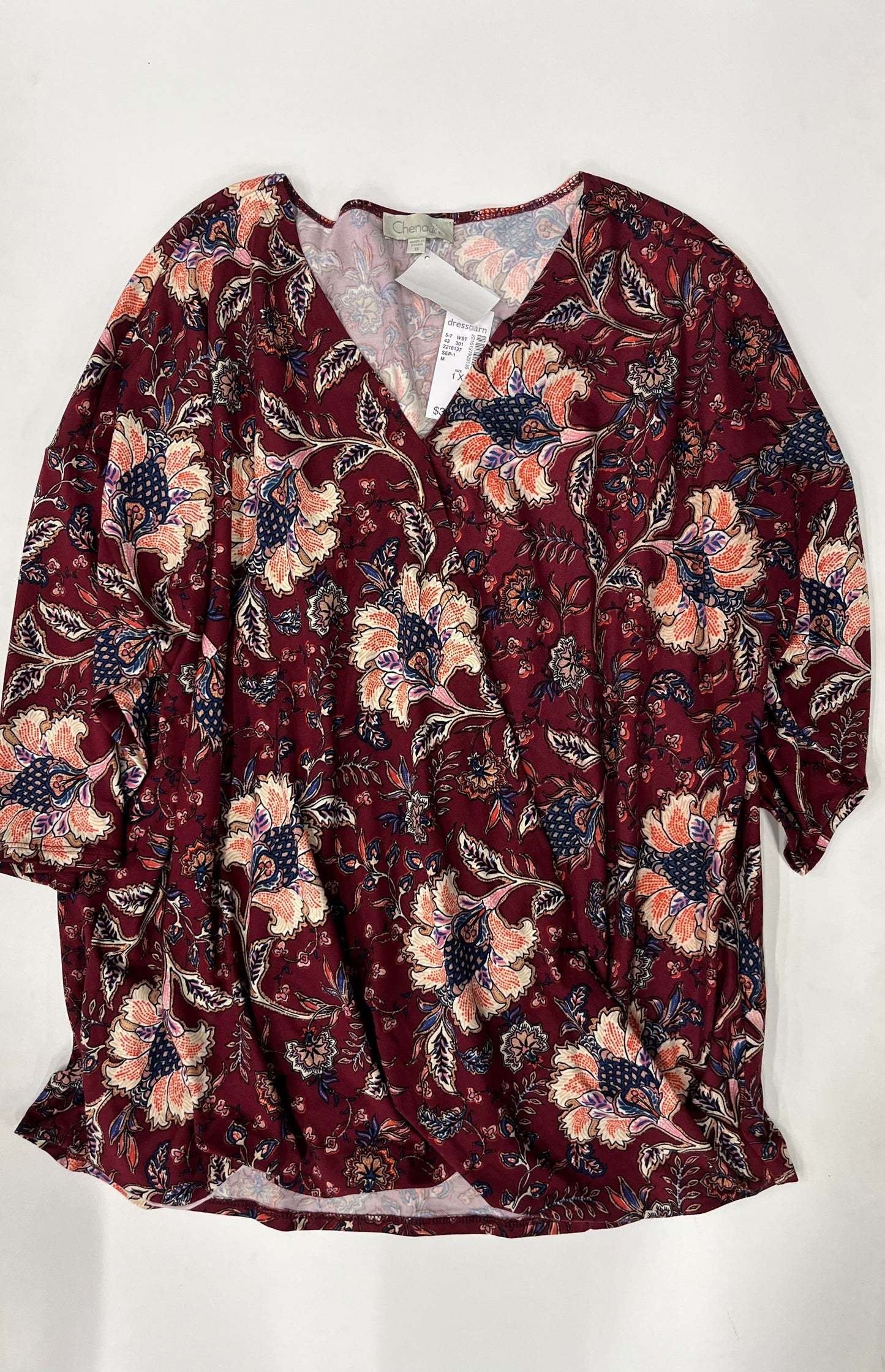 Top Long Sleeve By Chenault NWT Size: 1x