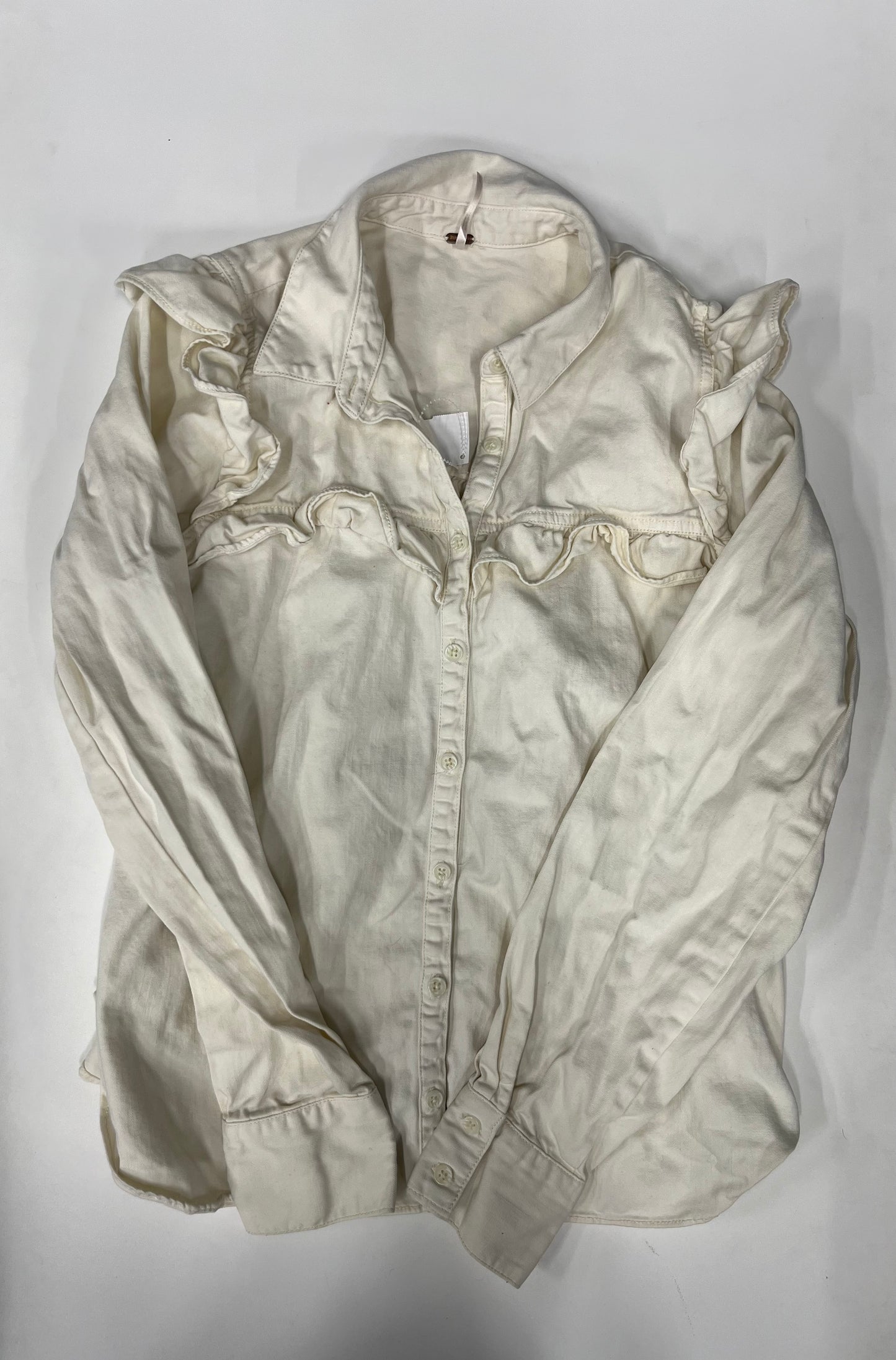 Jacket Denim By Free People Size: M
