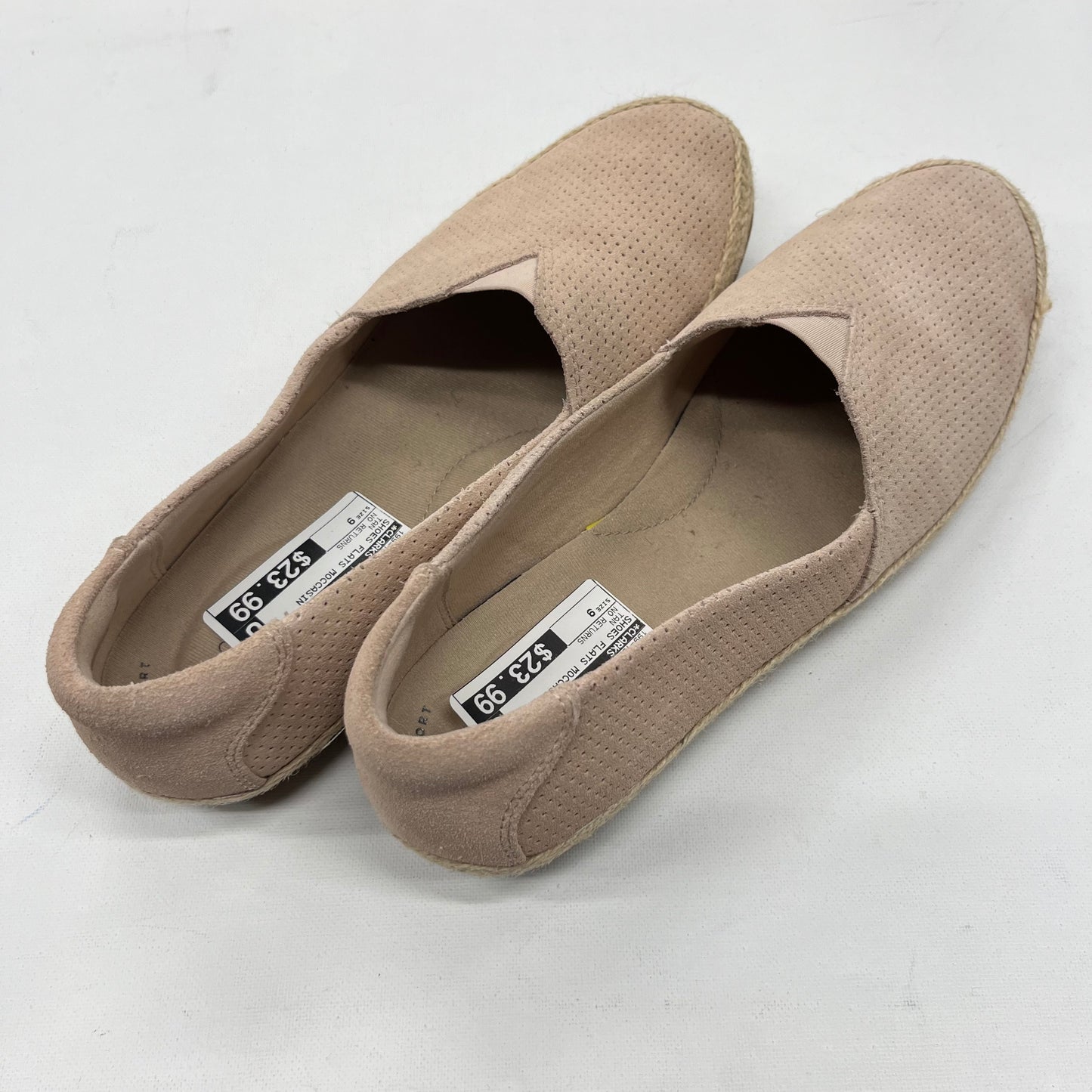 Shoes Flats Moccasin By Clarks Size: 9