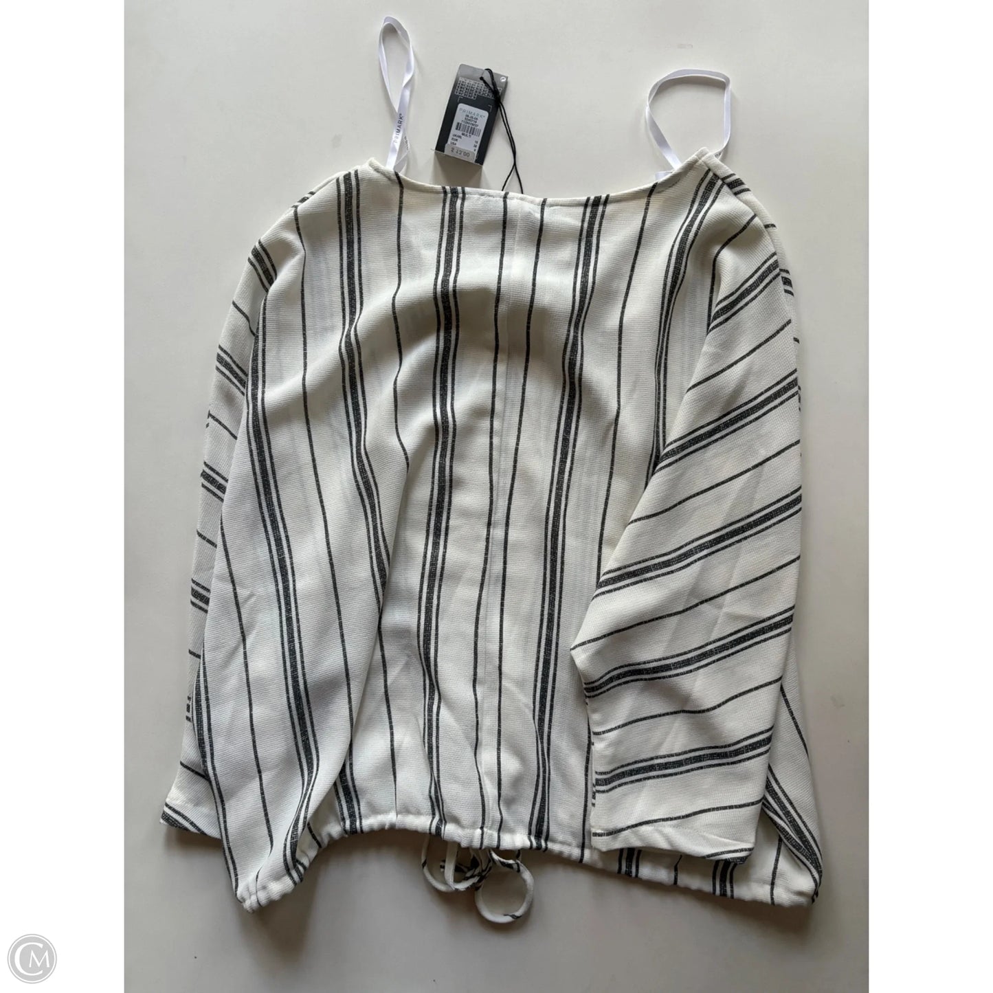 Top Long Sleeve By Primark In Striped, Size: S