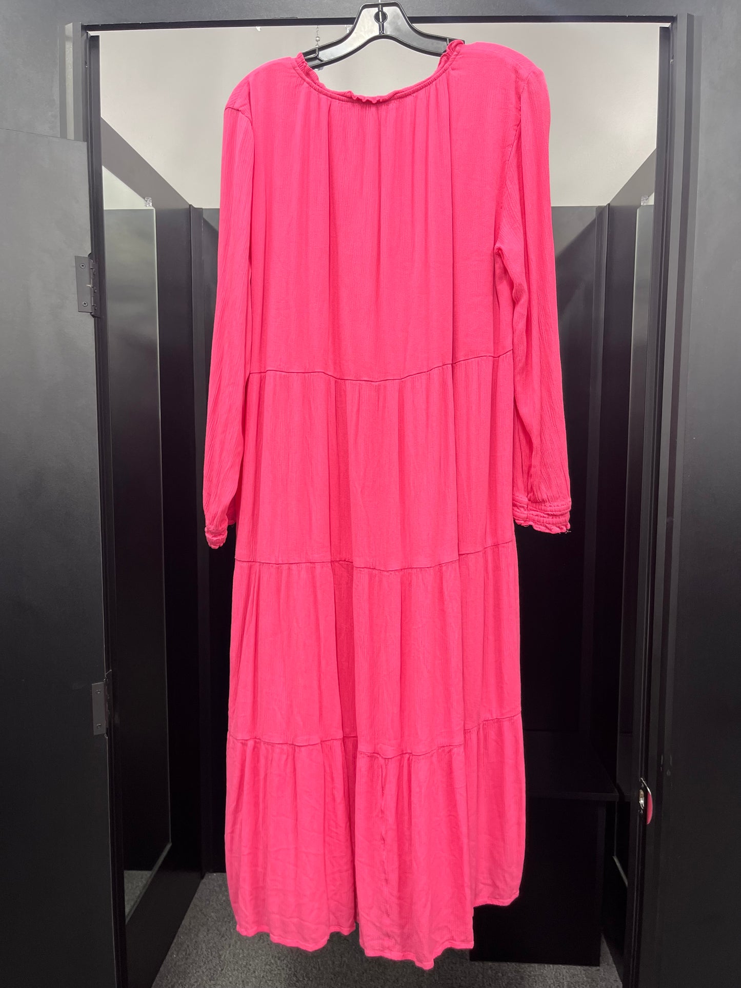 Pink Dress Casual Maxi Loft, Size Xl