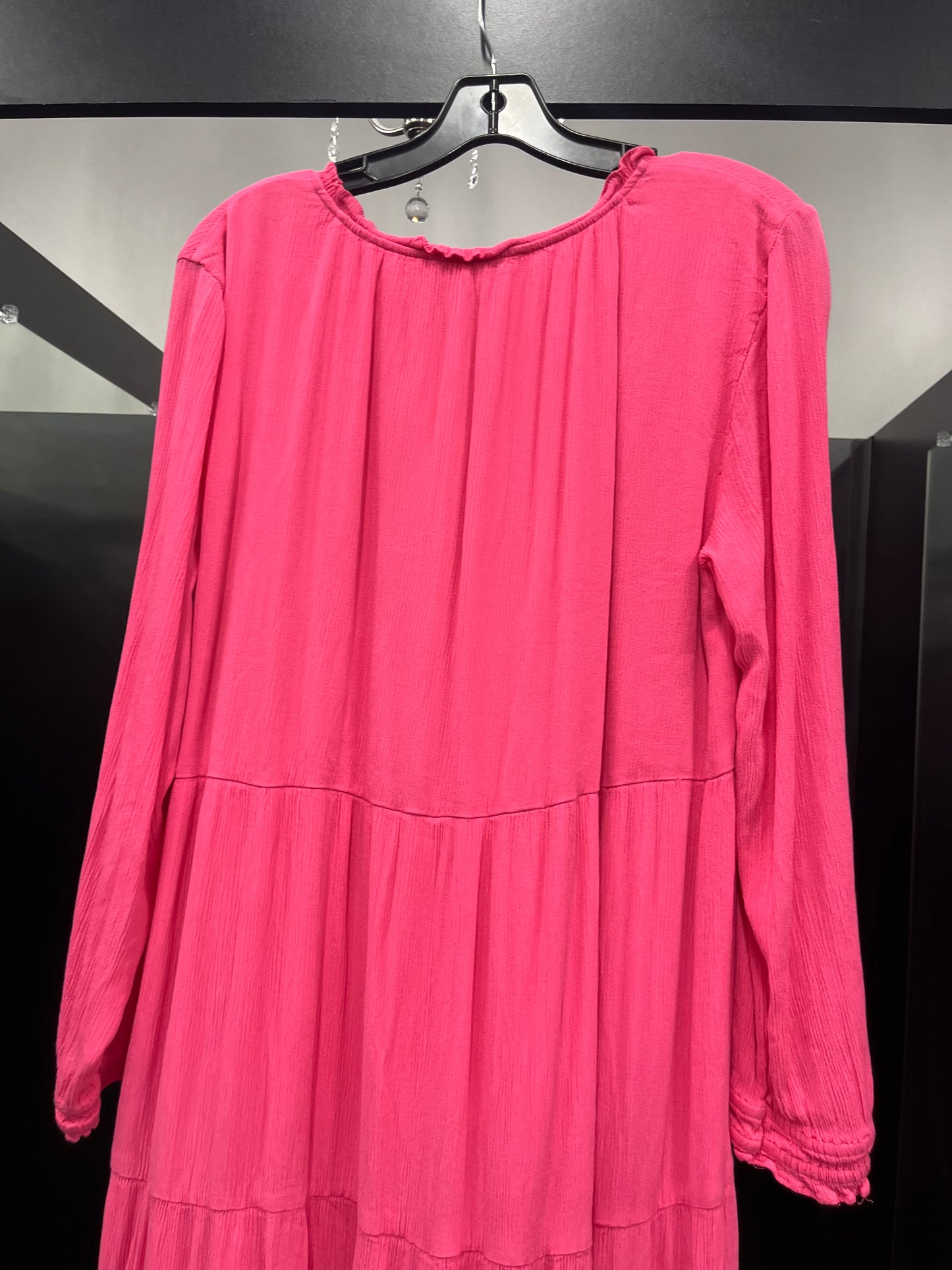 Pink Dress Casual Maxi Loft, Size Xl