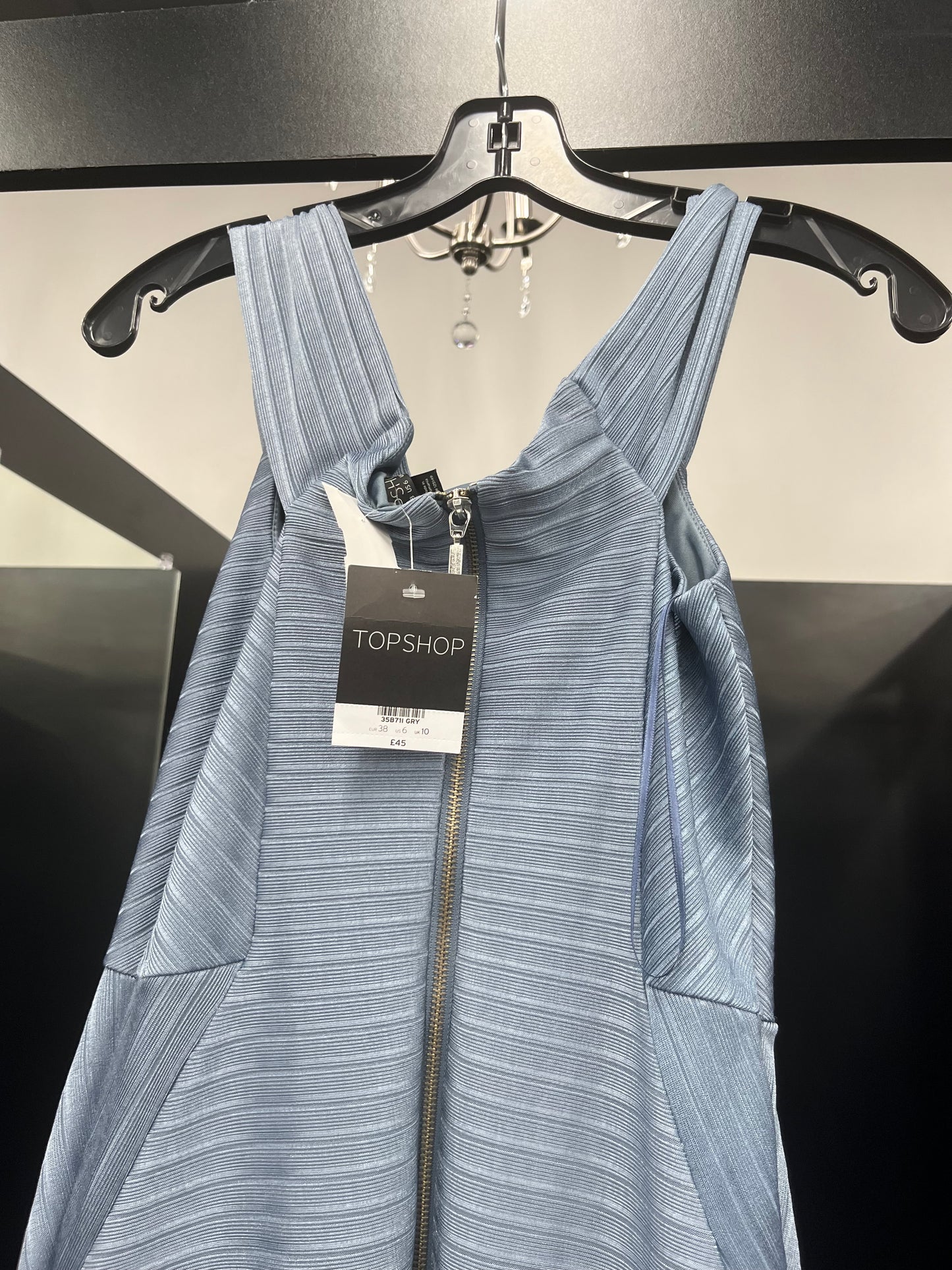 Blue Dress Party Short Top Shop NWT, Size S