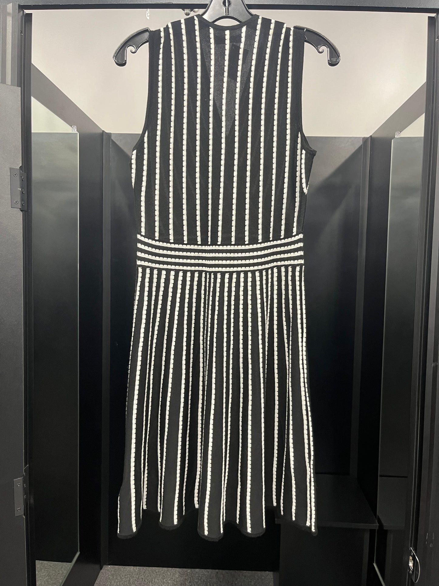 Black White Dress Casual Midi Calvin Klein, Size M