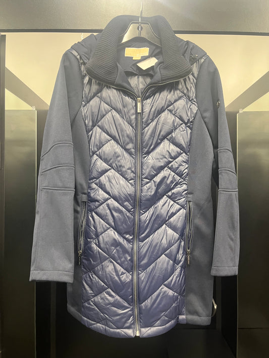 Navy Coat Puffer & Quilted Michael Kors, Size Xl