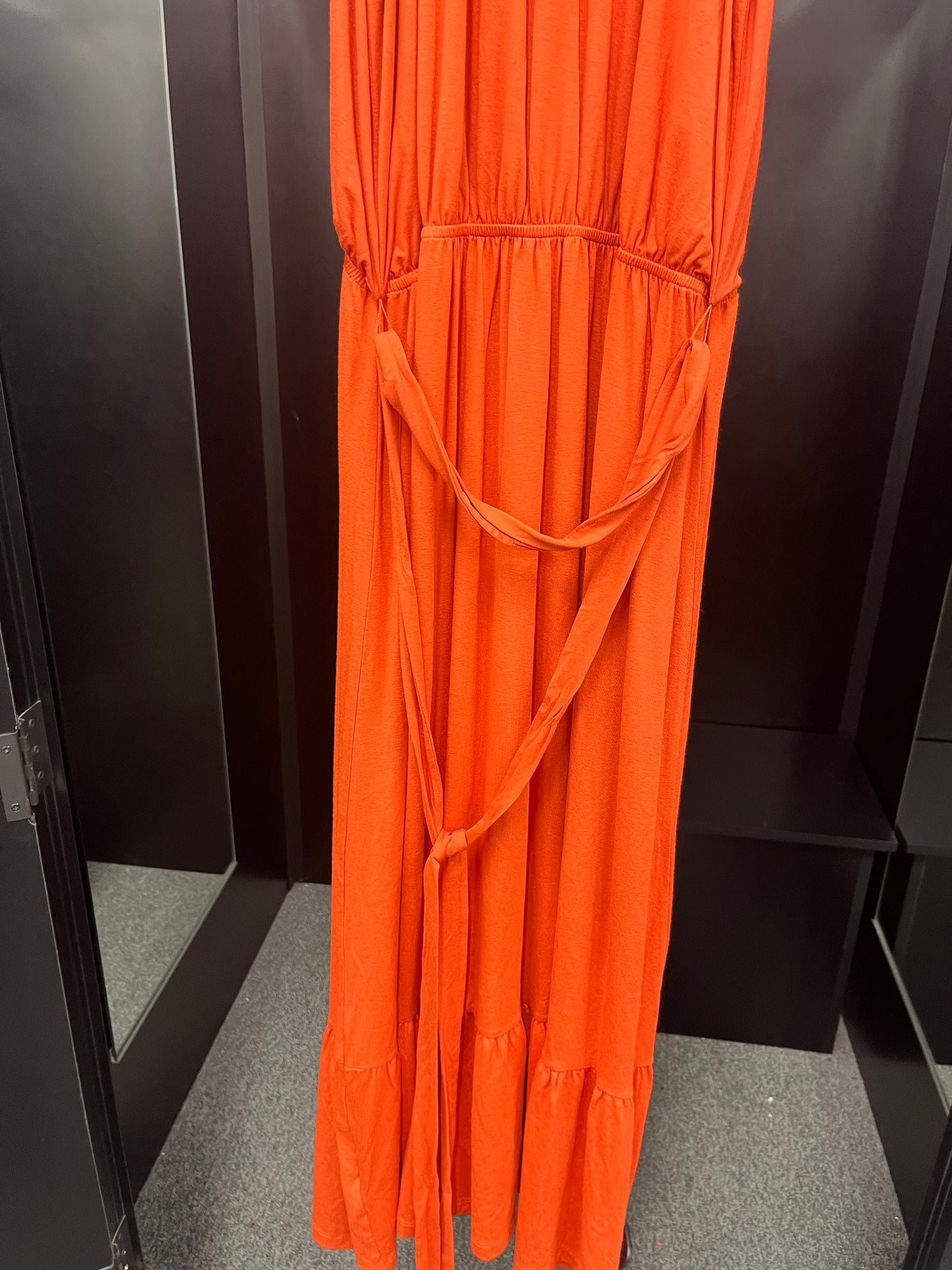 Orange Dress Casual Maxi Loft NWT, Size L