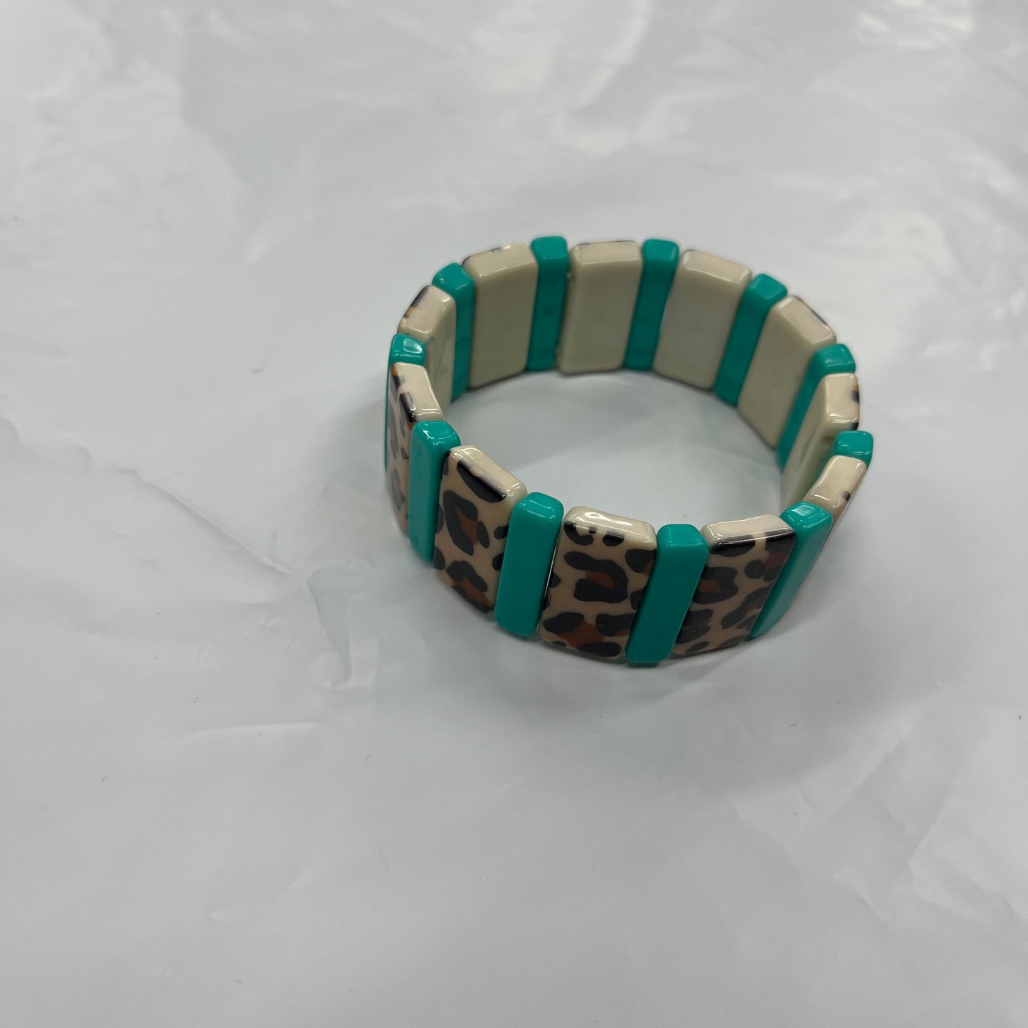 Bracelet Bangle By Clothes Mentor Acrylic Tile Stretch Bracelet