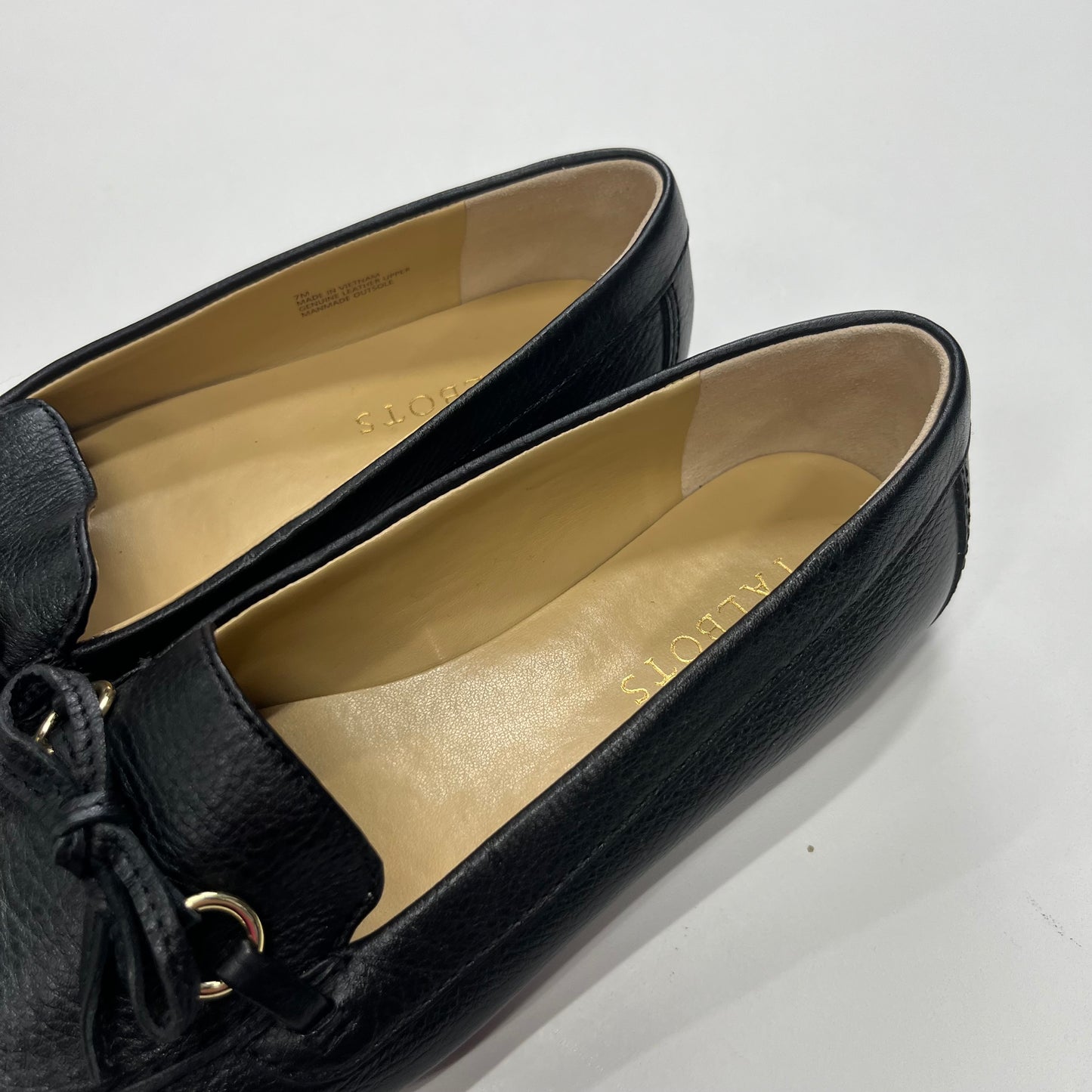 Black Shoes Flats Loafer Oxford Talbots, Size 7