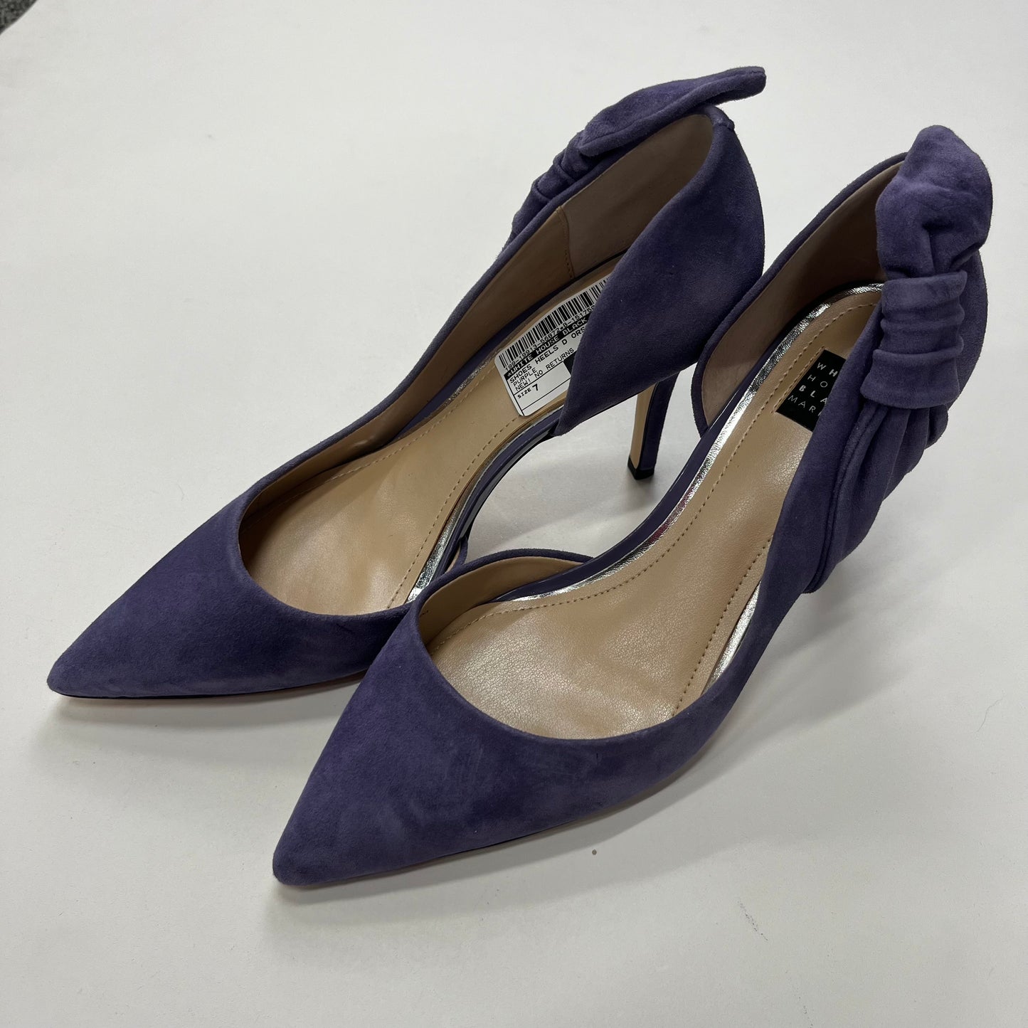 Purple Shoes Heels D Orsay White House Black Market, Size 7