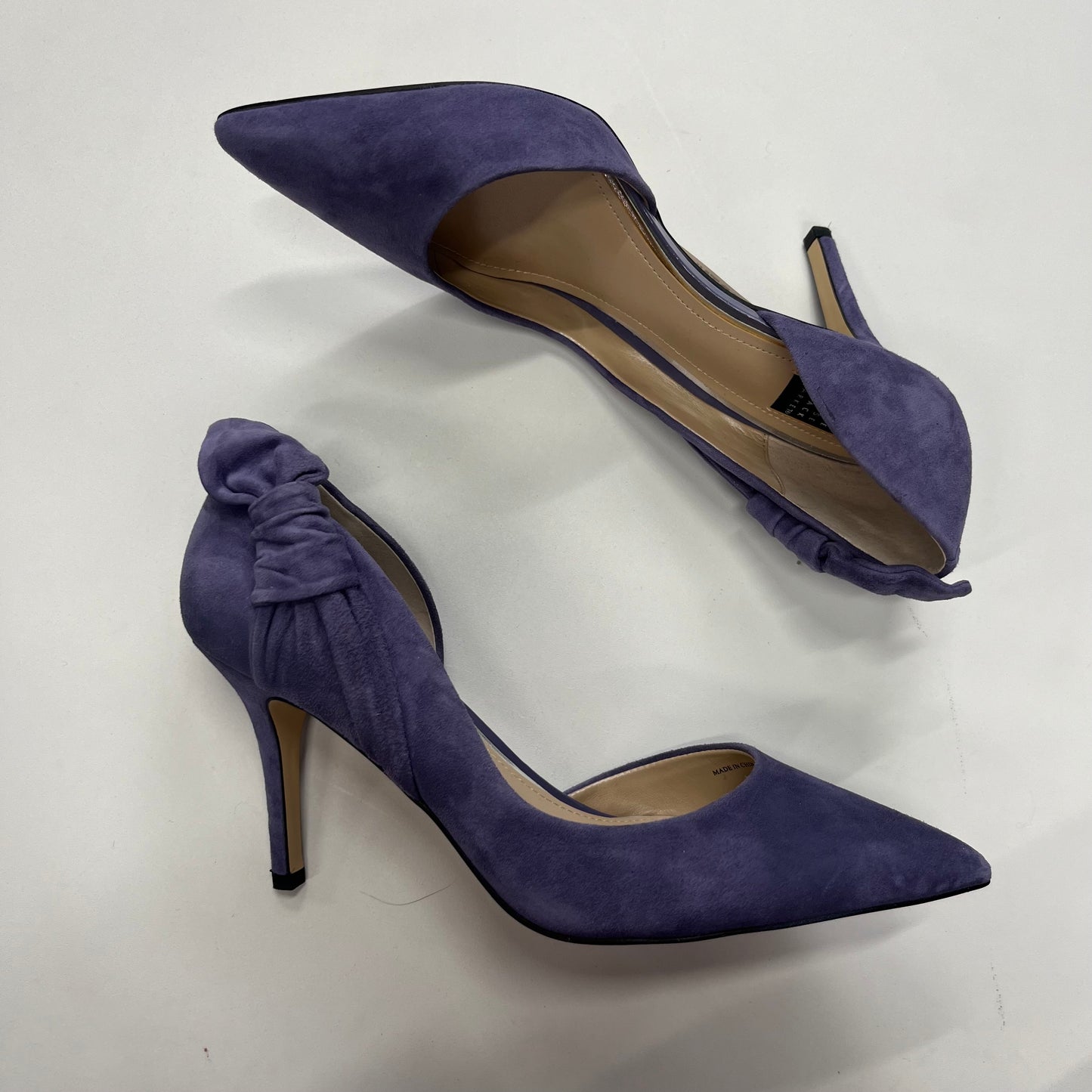 Purple Shoes Heels D Orsay White House Black Market, Size 7