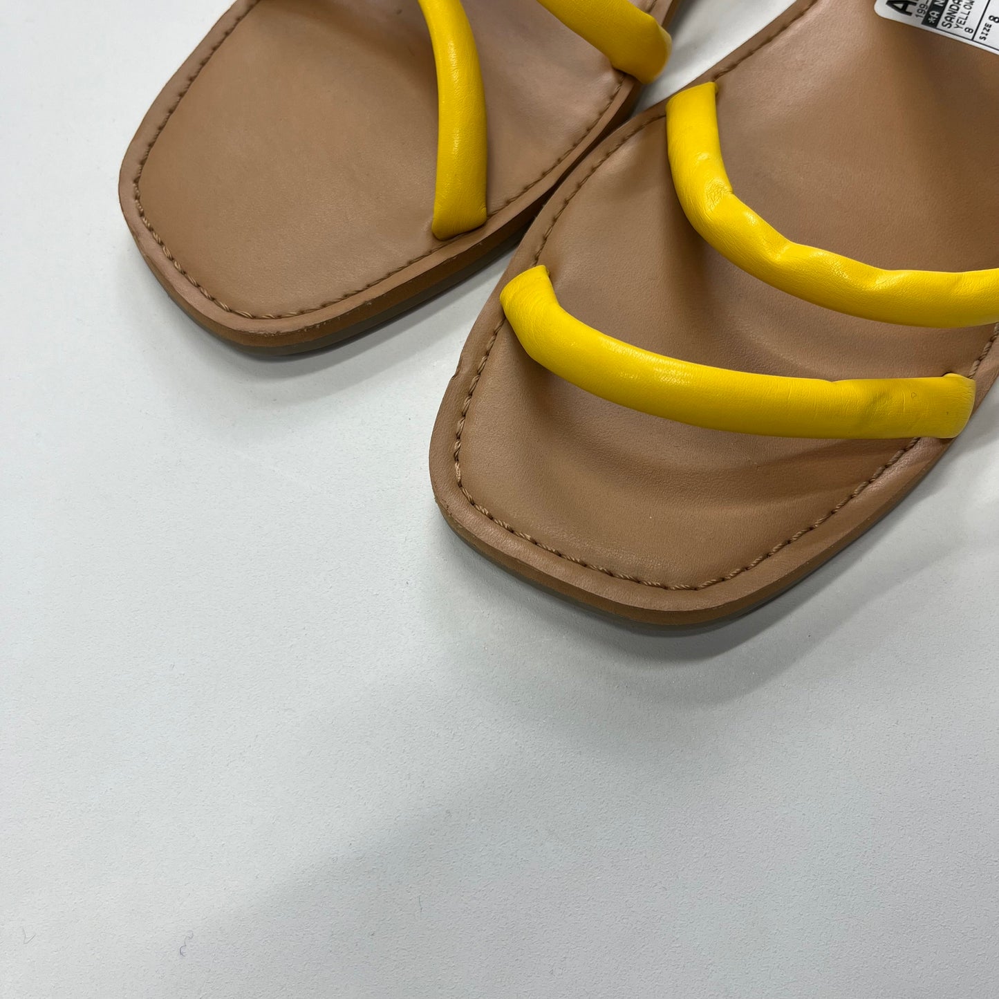 Yellow Sandals Flats A New Day, Size 8