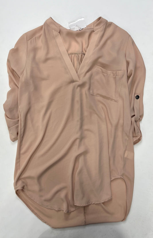 Beige Blouse Long Sleeve Lush, Size S