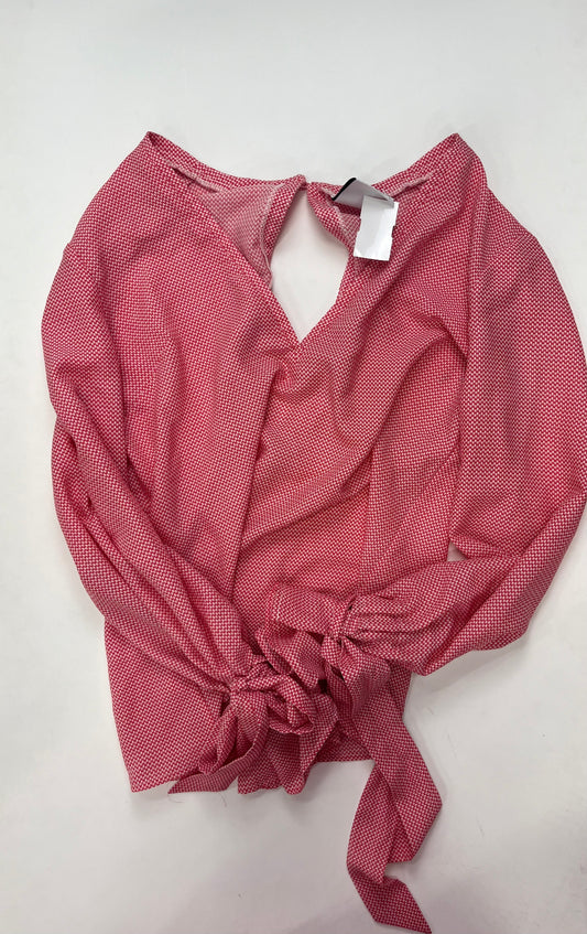 Red Top Long Sleeve C/Meo Collection, Size L