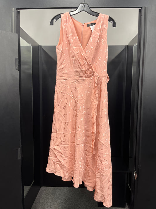 Salmon Dress Party Long Lauren By Ralph Lauren NWT, Size Xs