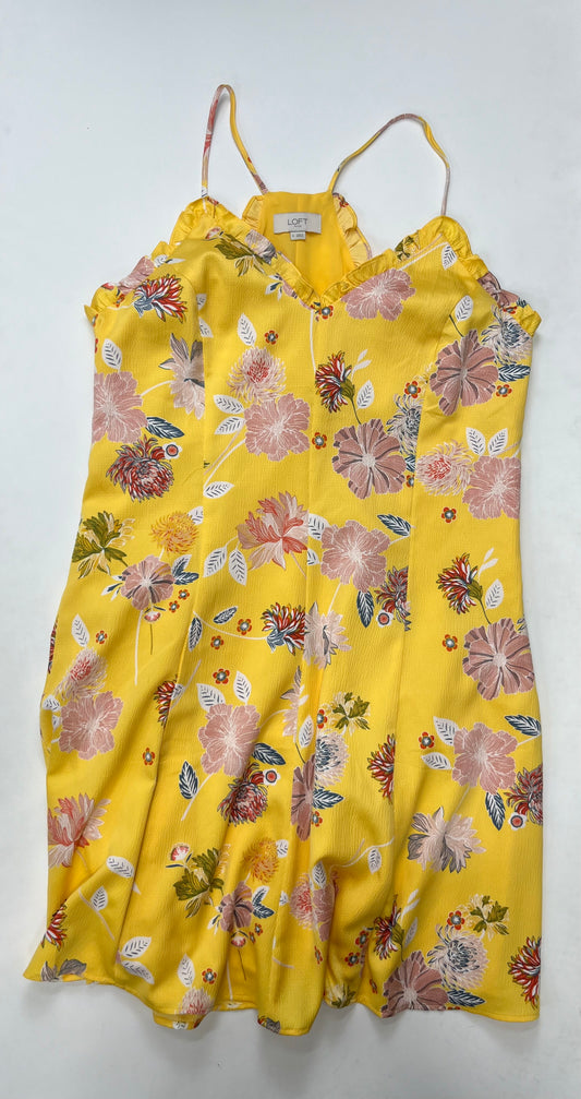 Floral Dress Casual Short Loft O, Size S